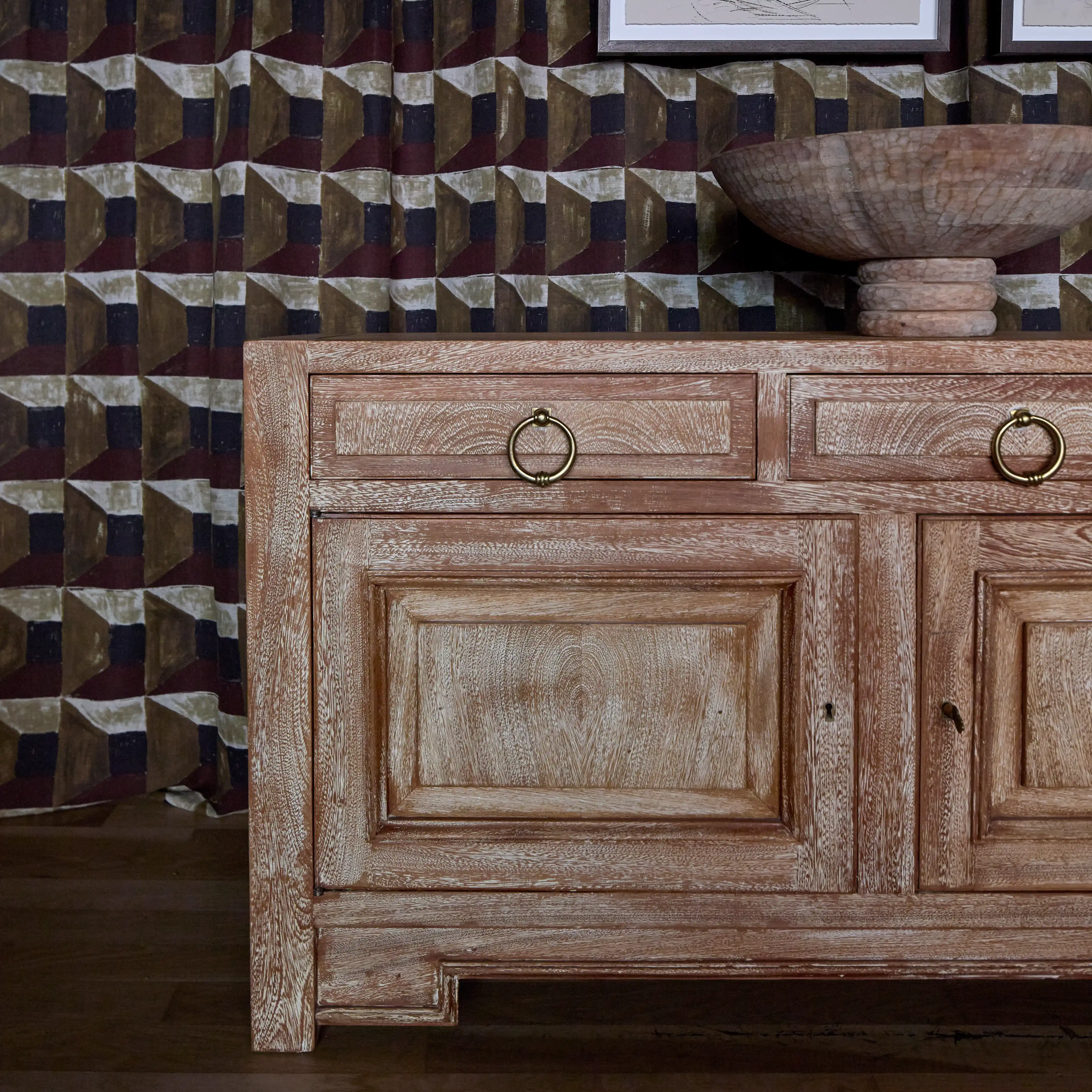 Large Cerused Oak Sideboard, 1950s - Image 4