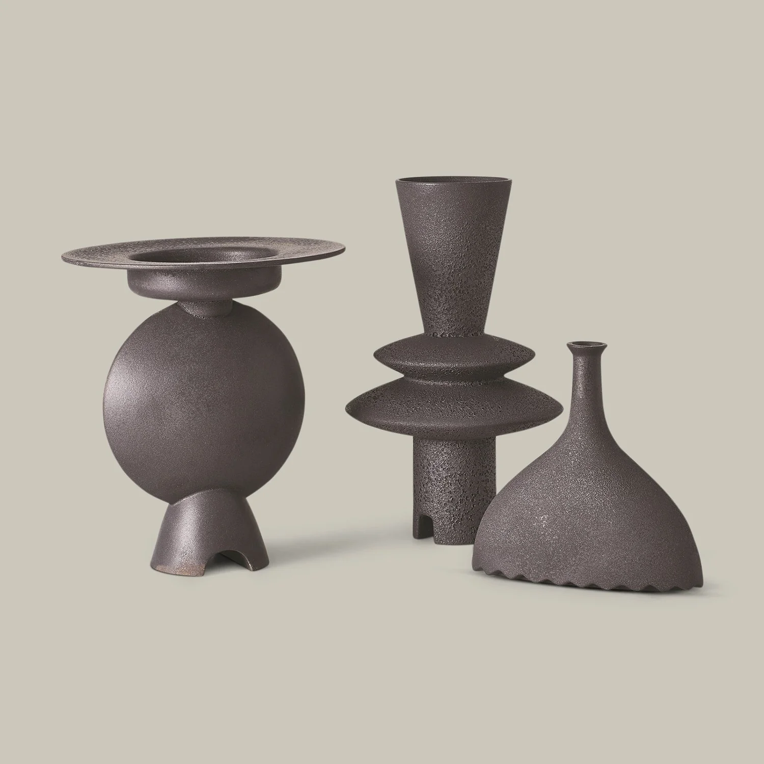 Adelyn Geometric Vase (Black) - Image 4