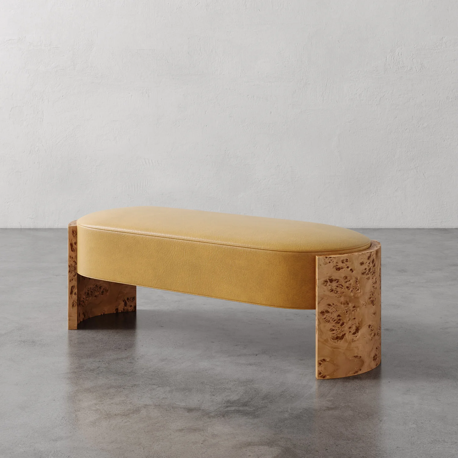 Benoit Leather Bench - Image 10