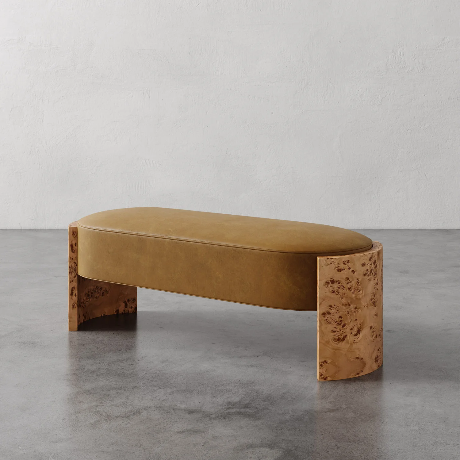 Benoit Leather Bench - Image 11