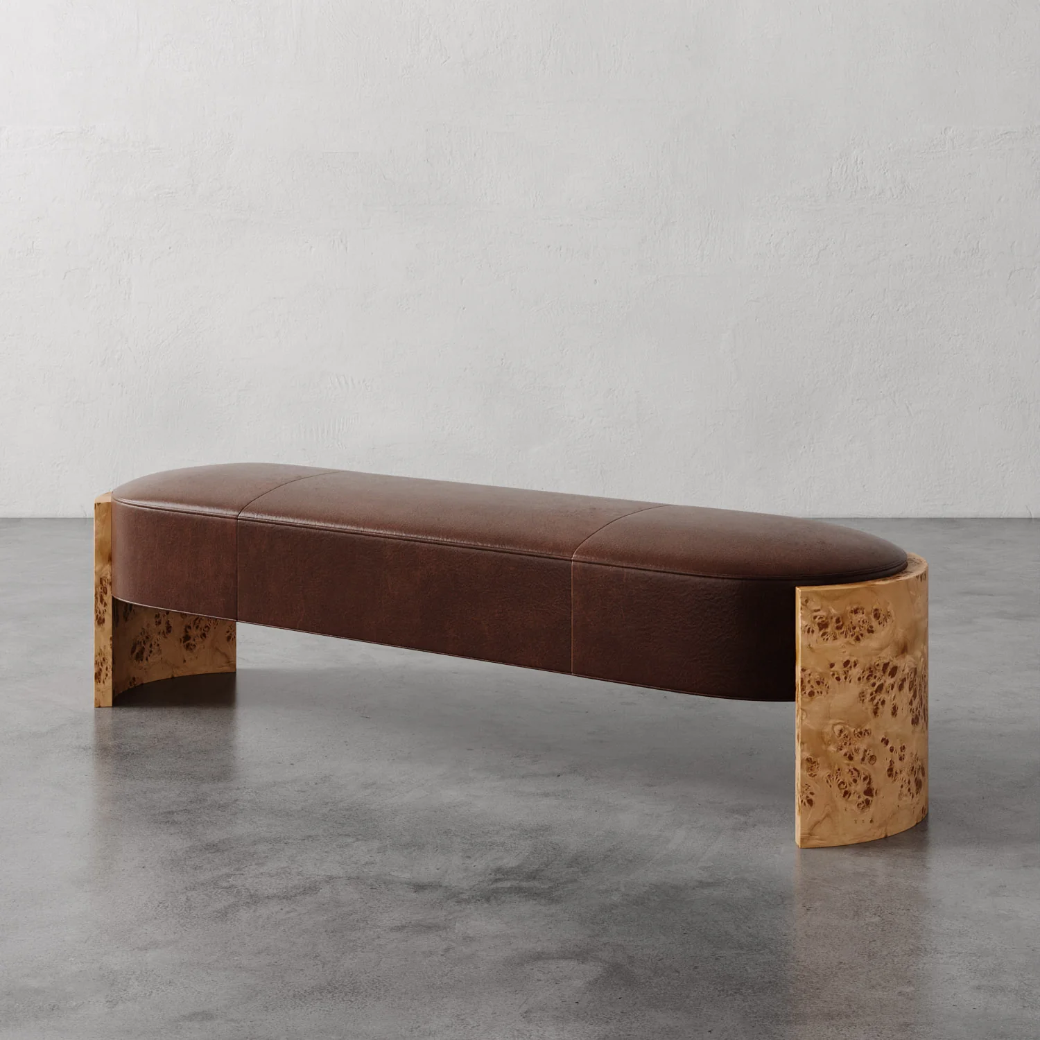 Benoit Leather Bench - Image 24