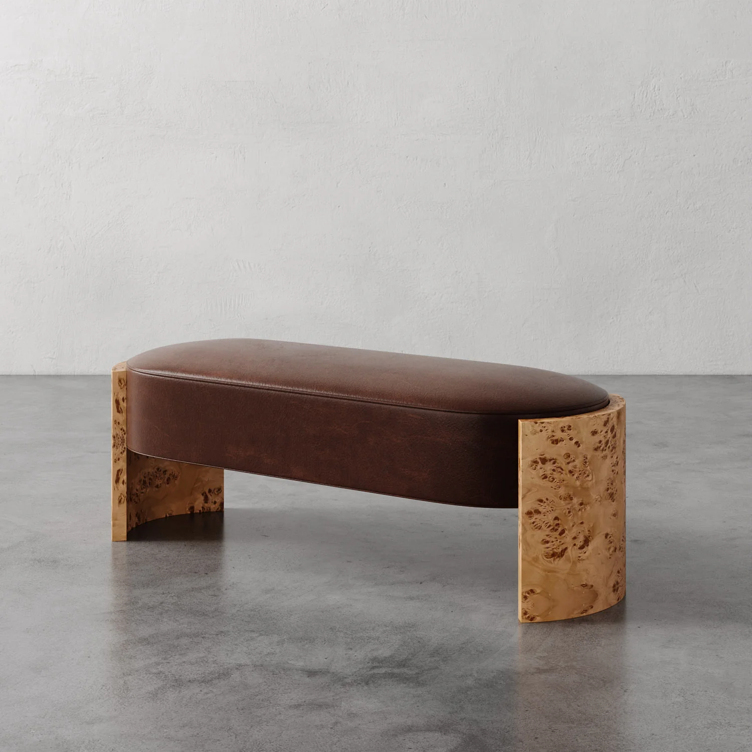 Benoit Leather Bench - Image 5