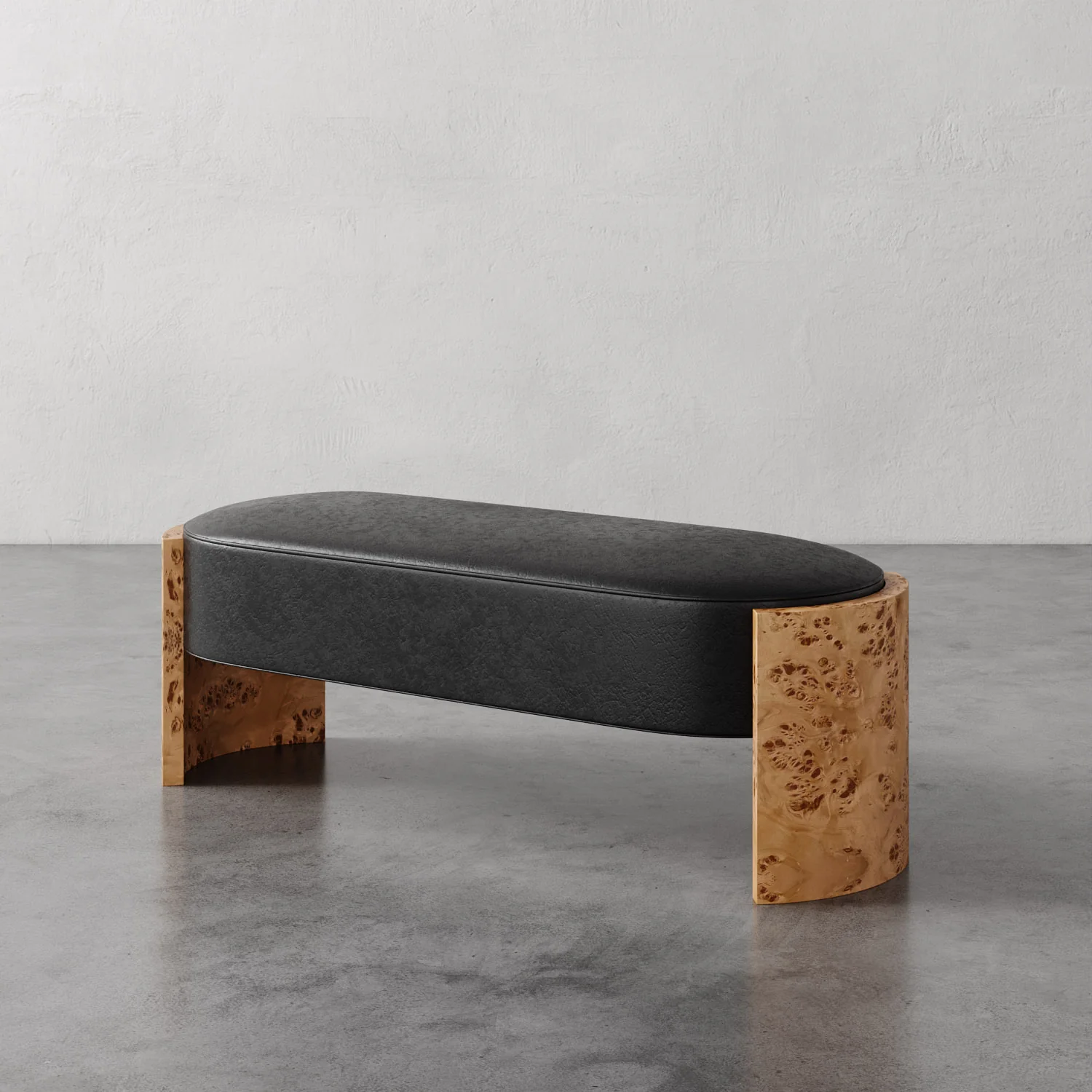 Benoit Leather Bench - Image 6
