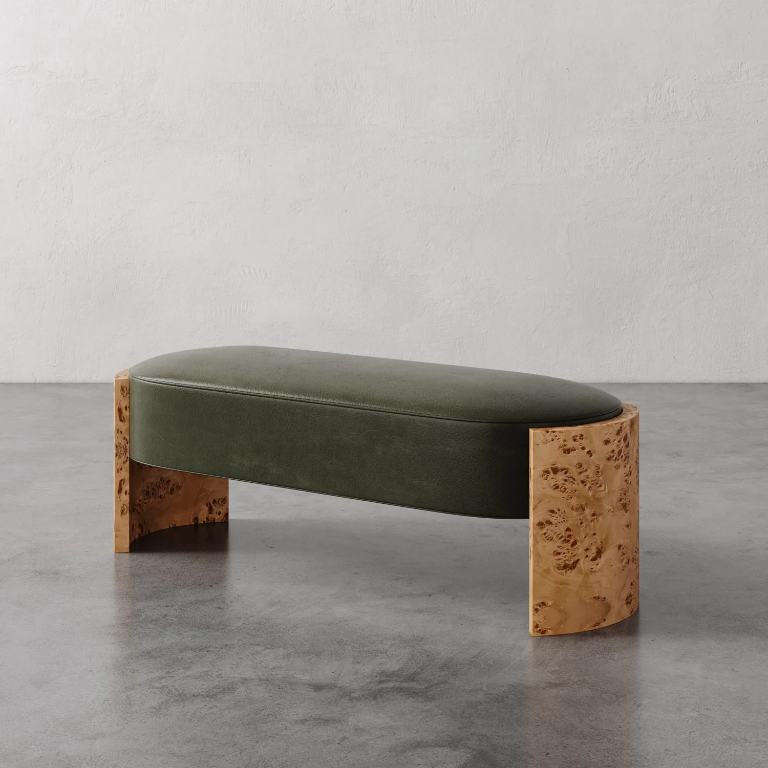 Benoit Leather Bench - Image 7