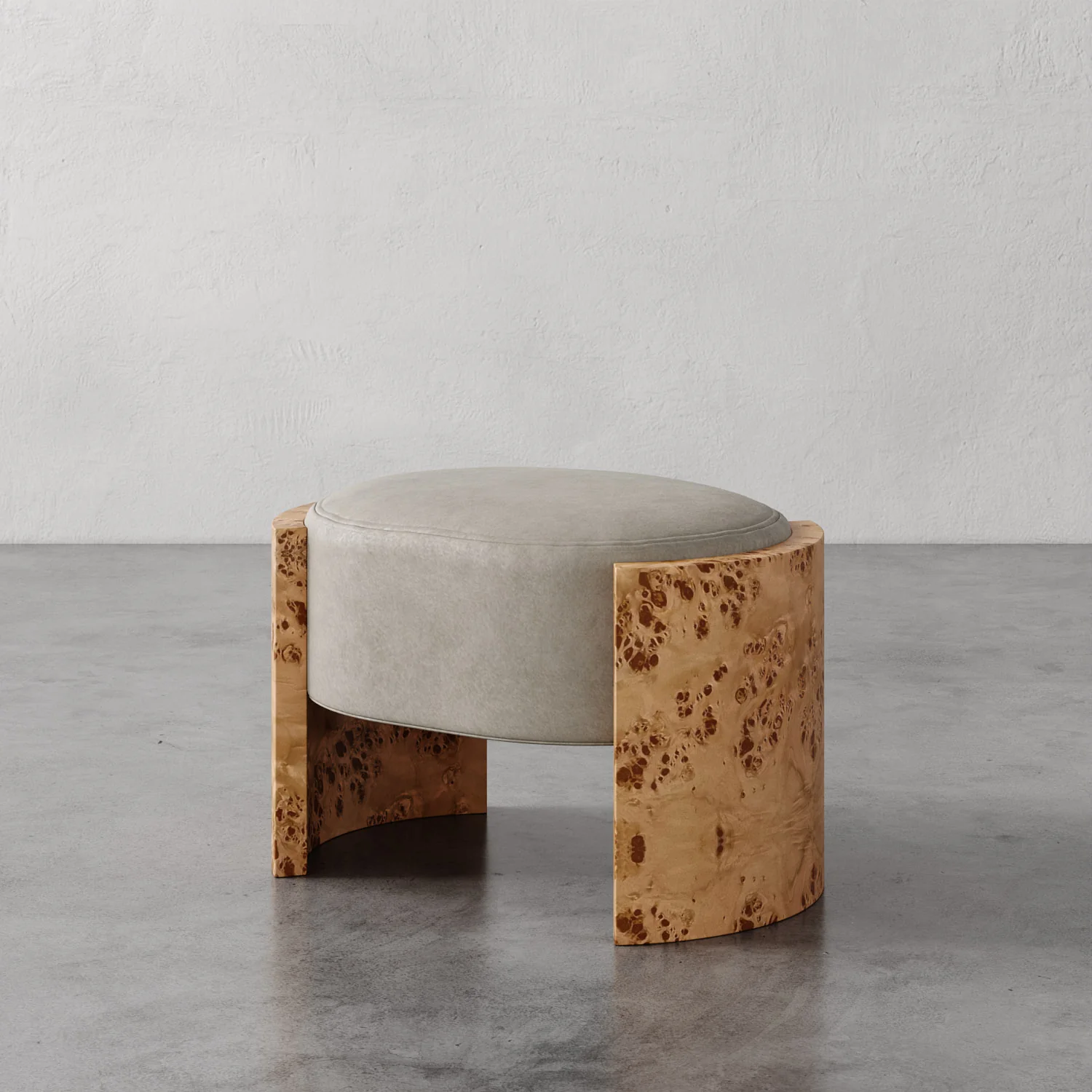 Benoit Leather Ottoman - Image 4