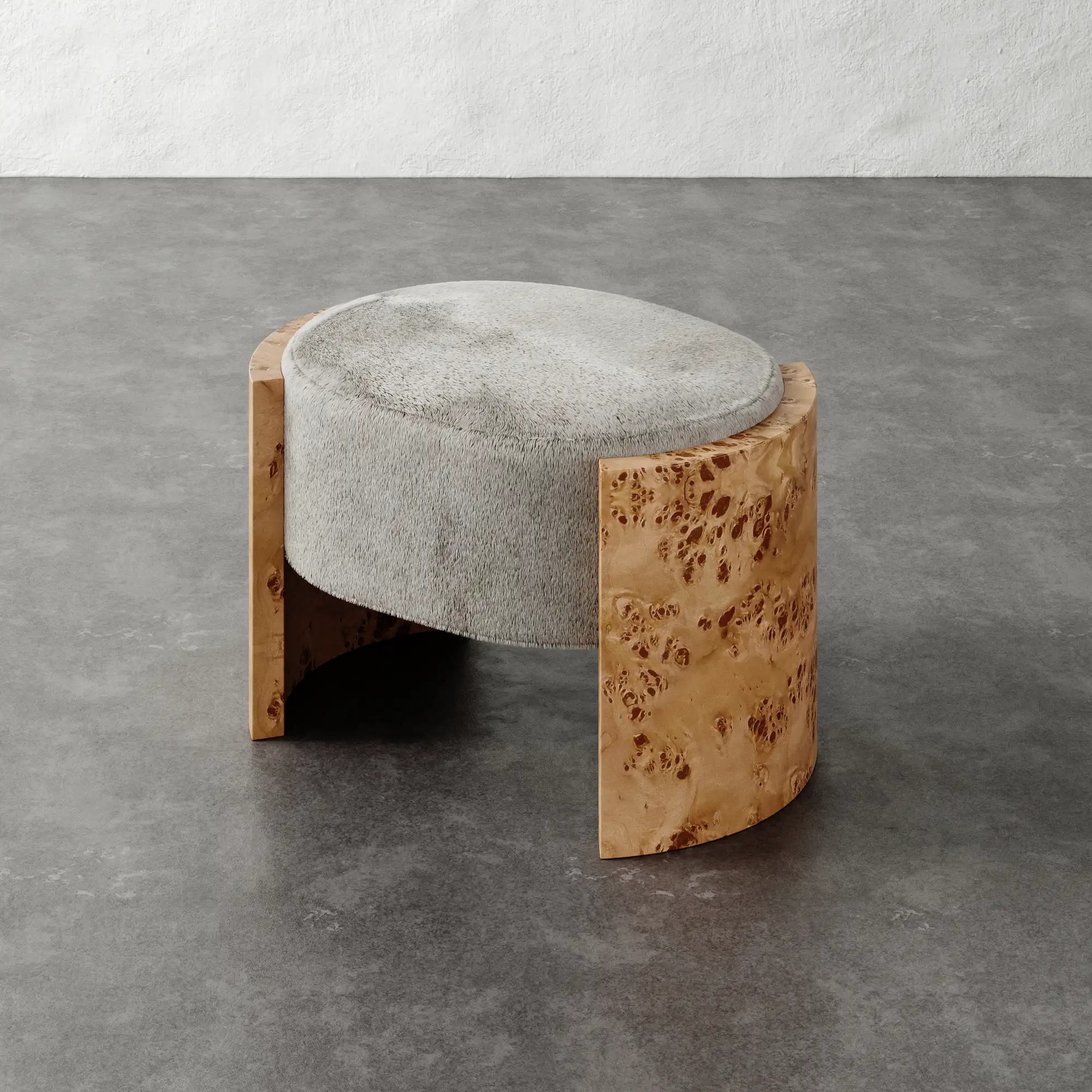 Benoit Leather Ottoman - Image 8