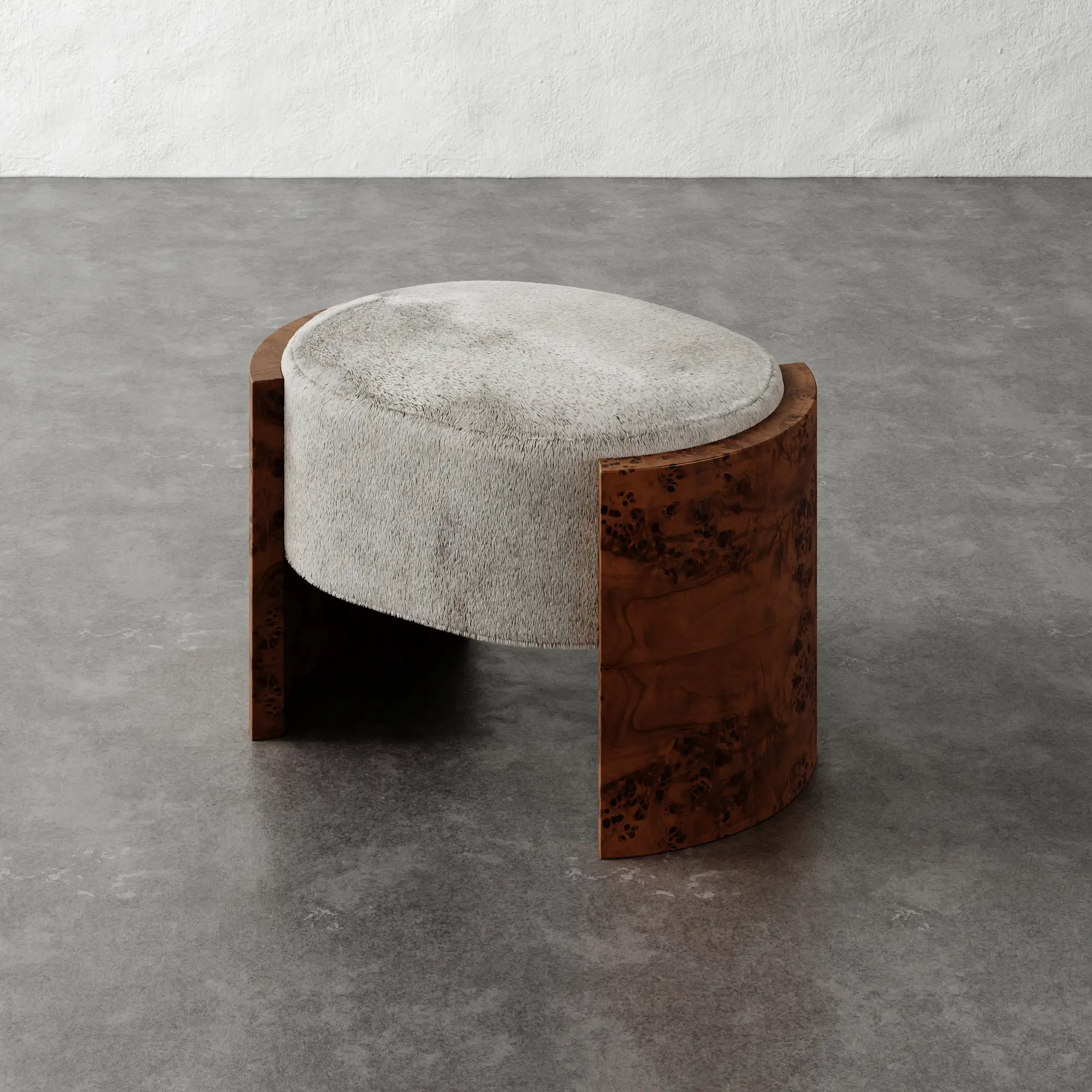 Benoit Leather Ottoman - Image 9