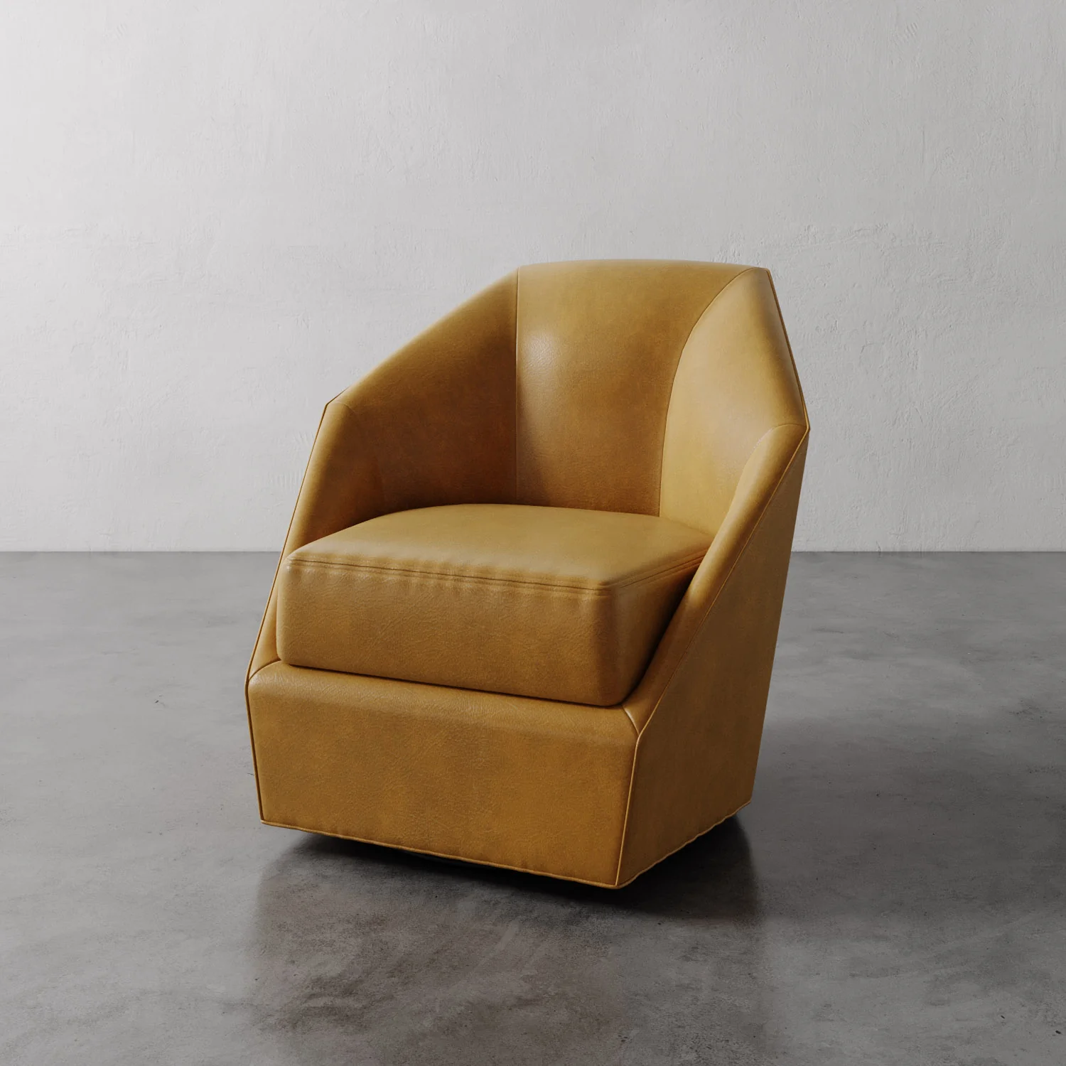 Bijou Leather Swivel Chair - Image 2