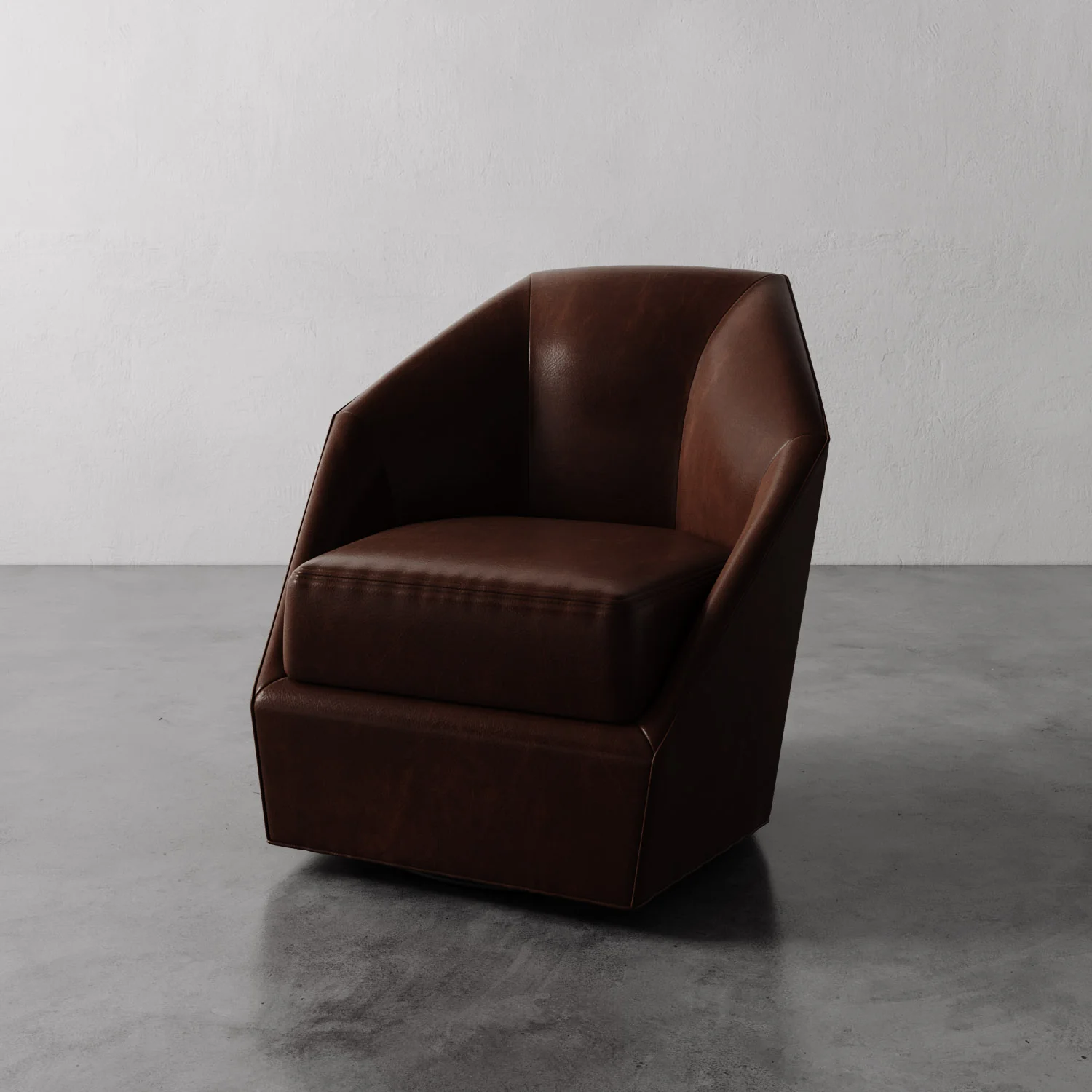 Bijou Leather Swivel Chair - Image 4