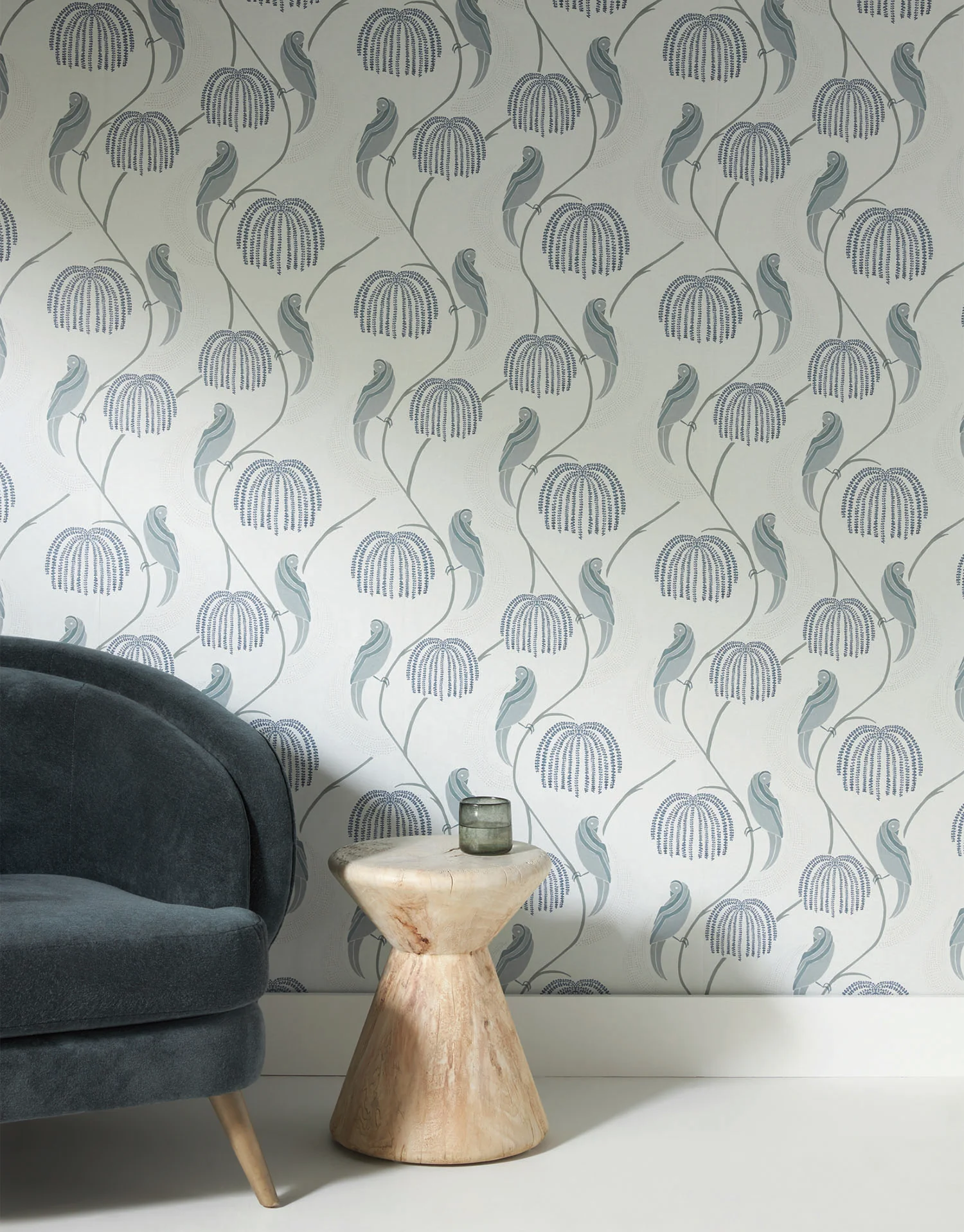 Blaise Blue Wallpaper - Image 2