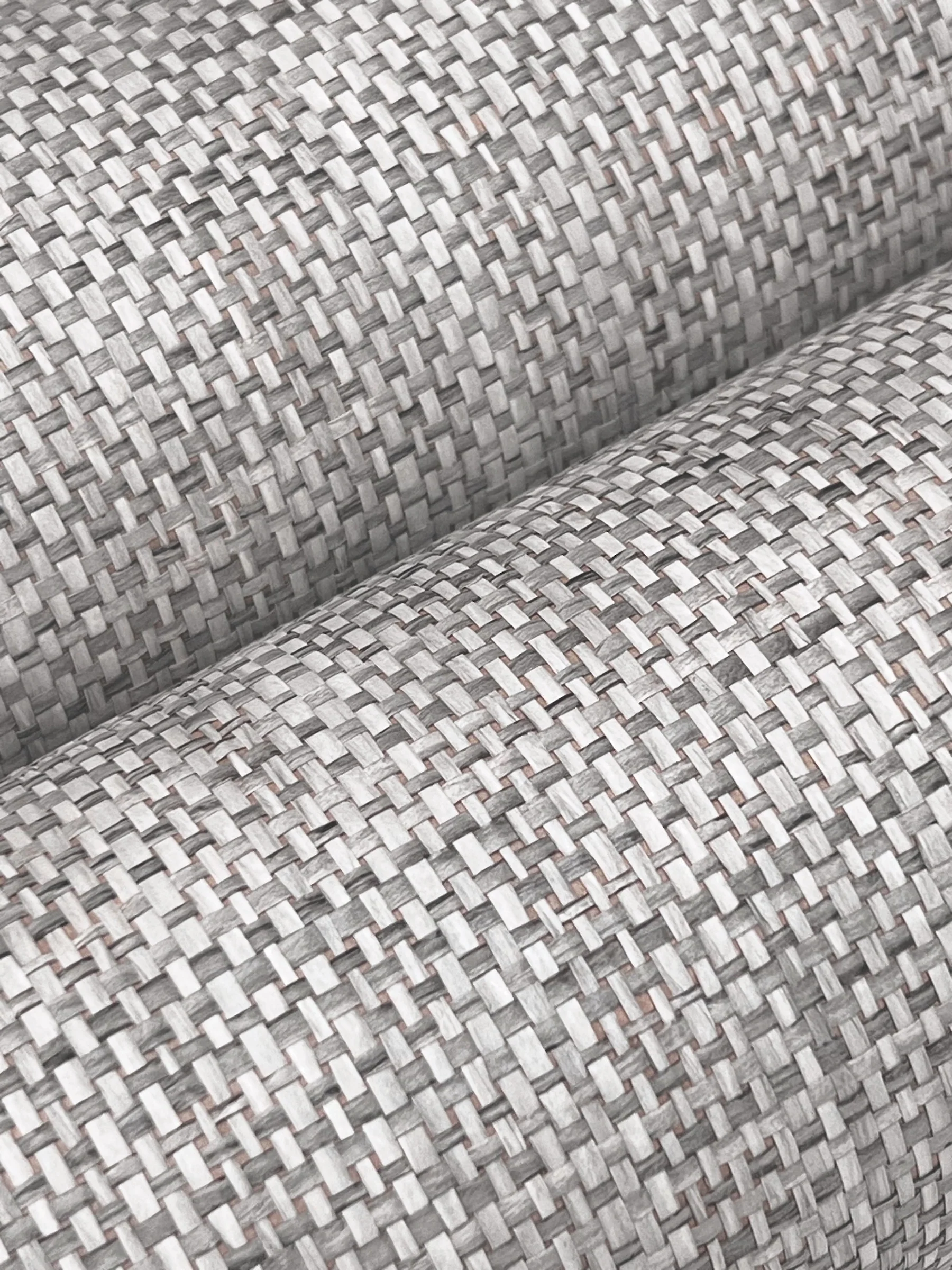 Kami Charcoal Paperweave Wallpaper