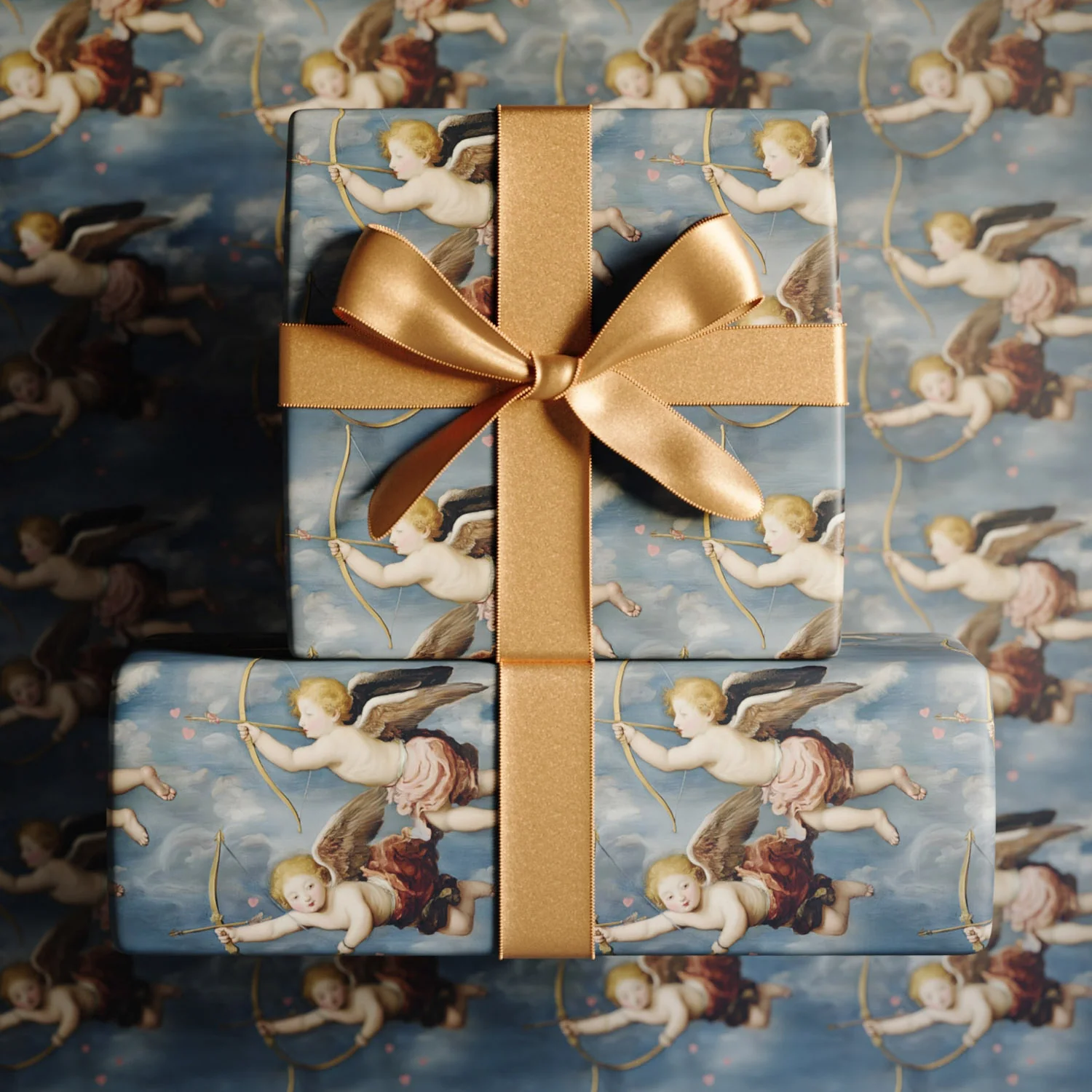 Renaissance Cupid Gift Wrapping Paper