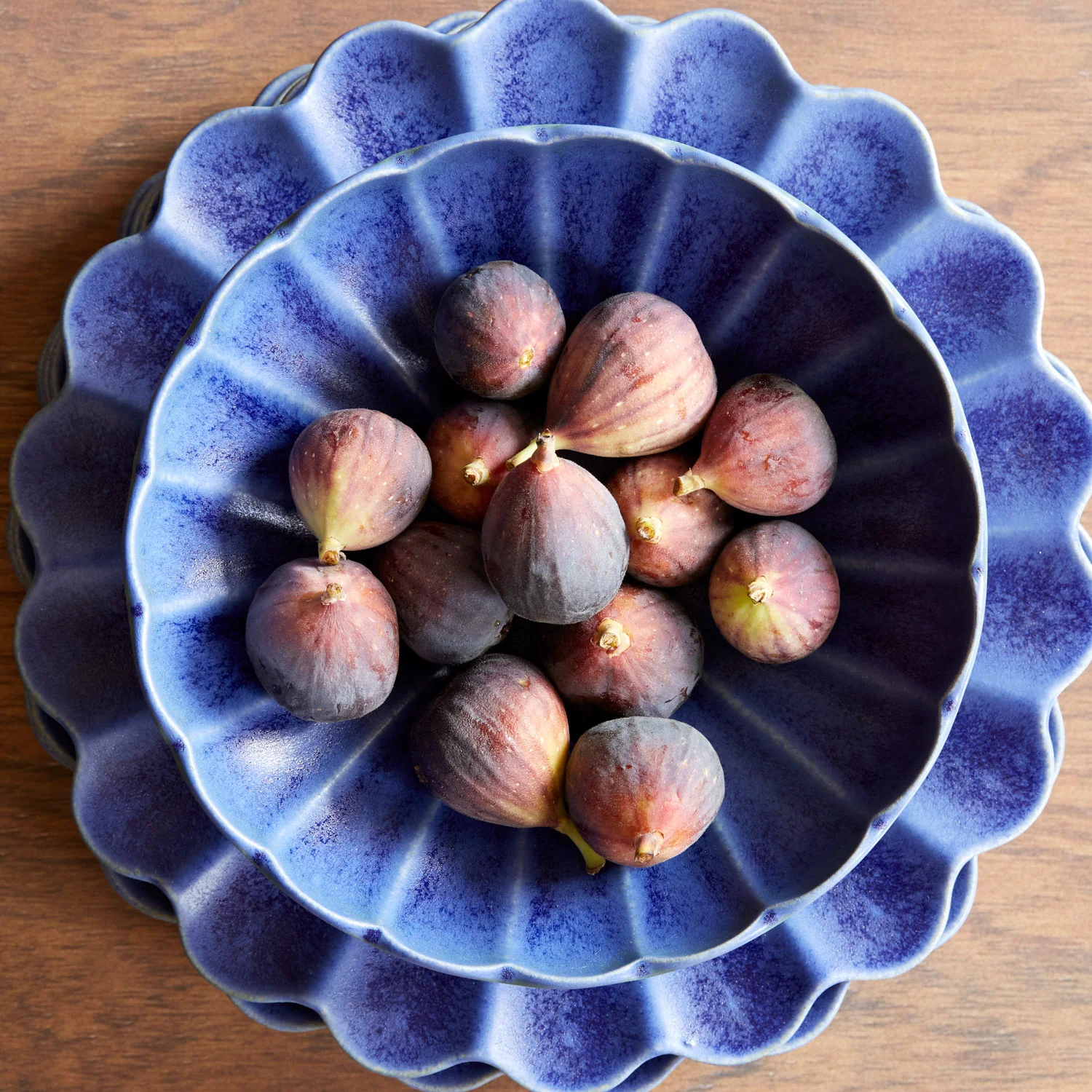 Dhalia Stoneware Pasta Bowl, Set of 4 (Blue) - Image 3
