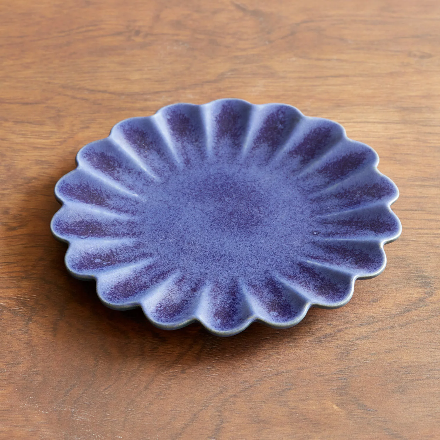 Dhalia Stoneware Salad Plate, Set of 4 (Blue)