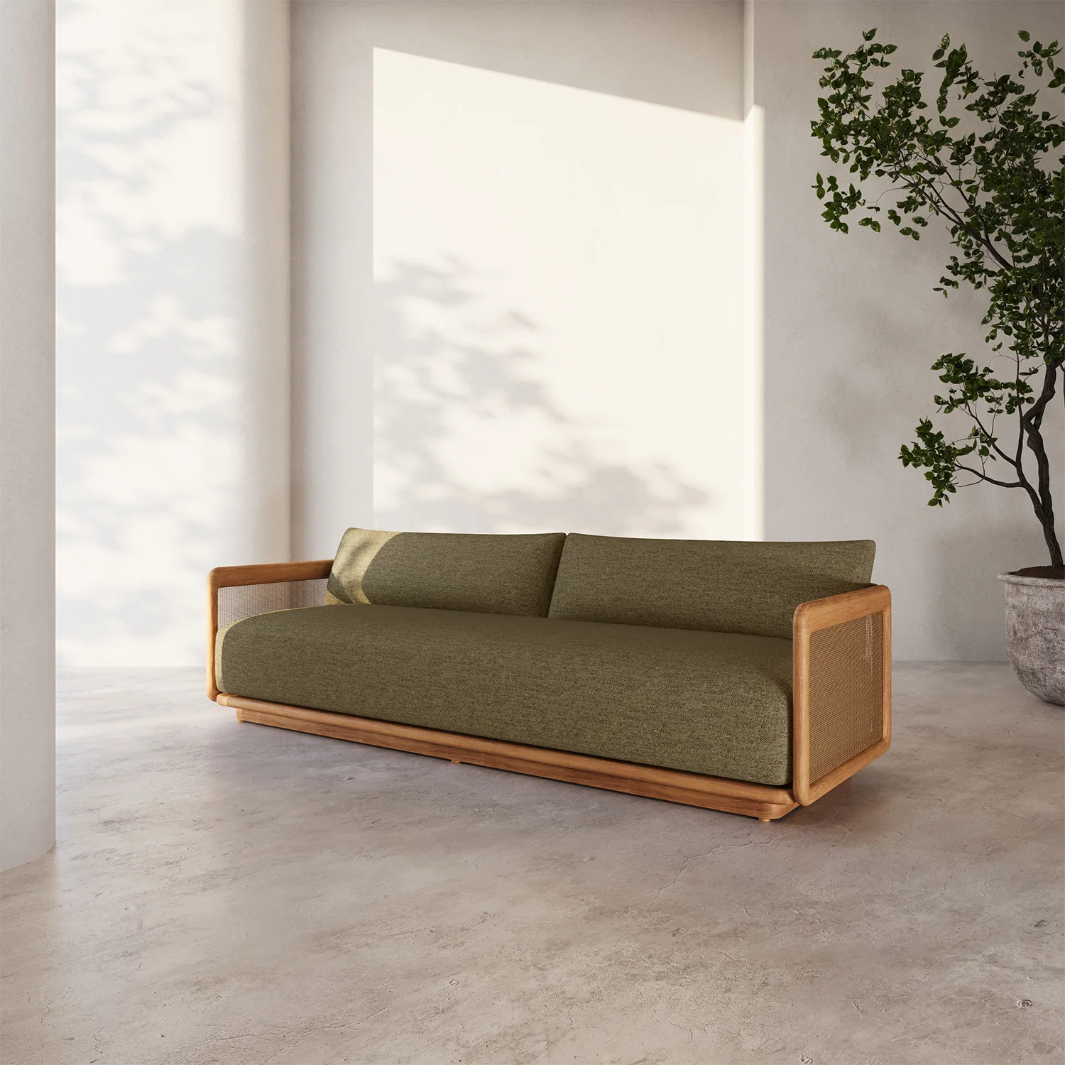 Dock Teak 3-Seater Sofa