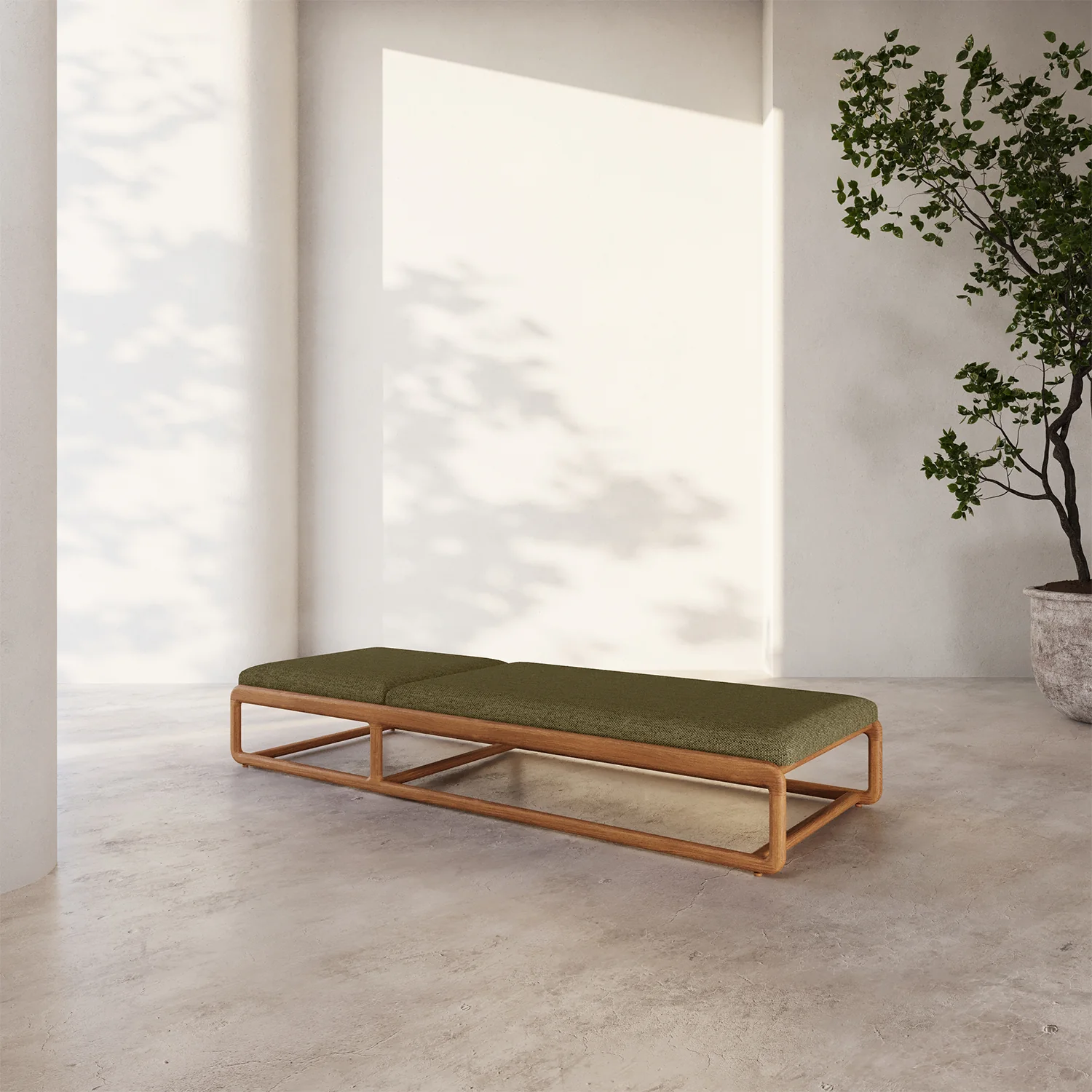 Dock Teak Chaise Lounge - Image 2