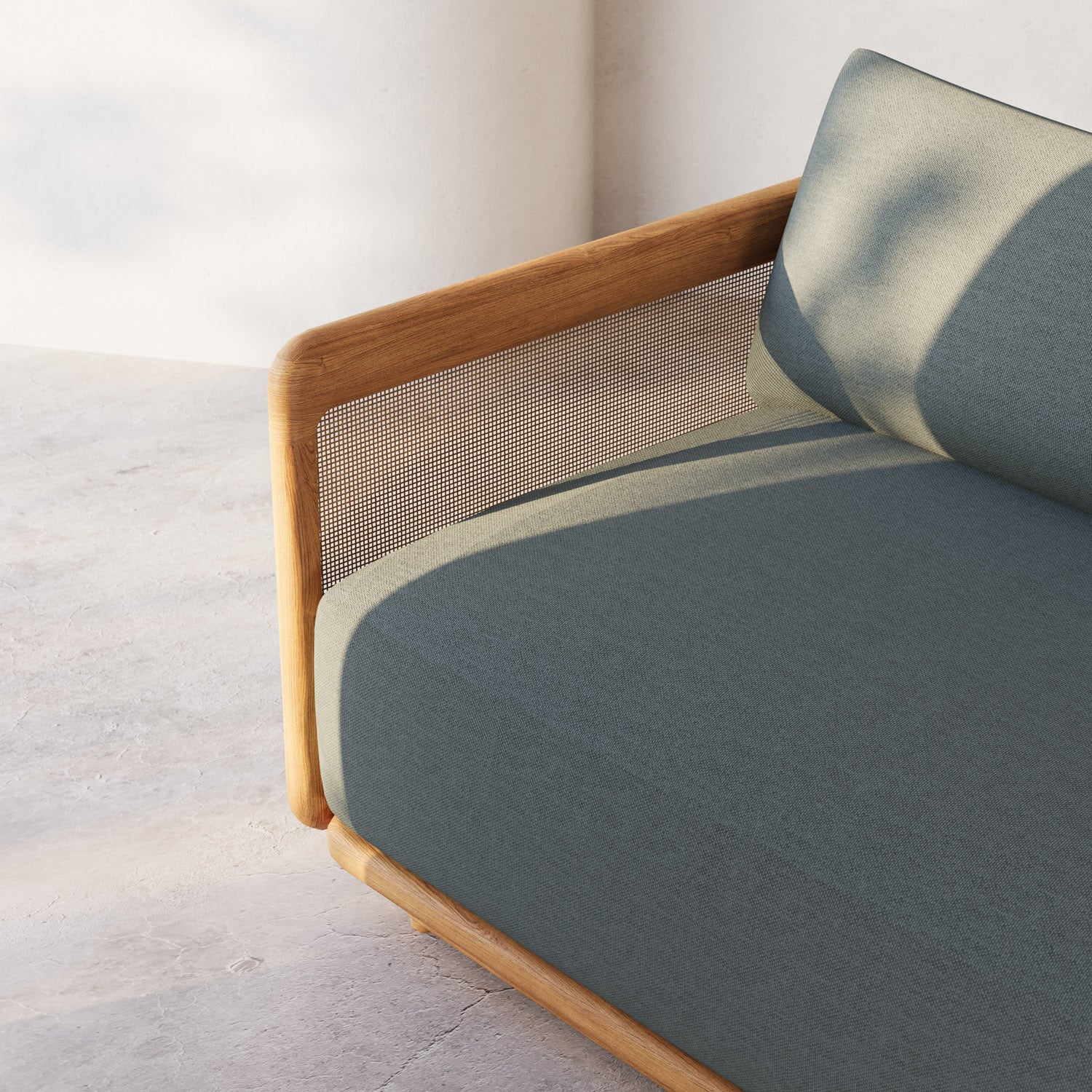 Dock Teak Ottoman - Image 12