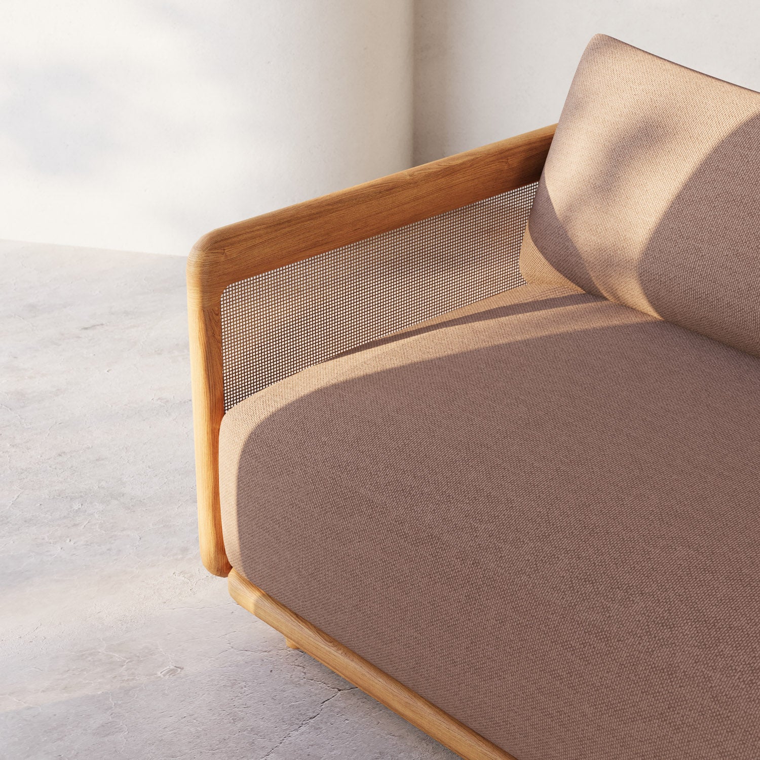 Dock Teak Ottoman - Image 5
