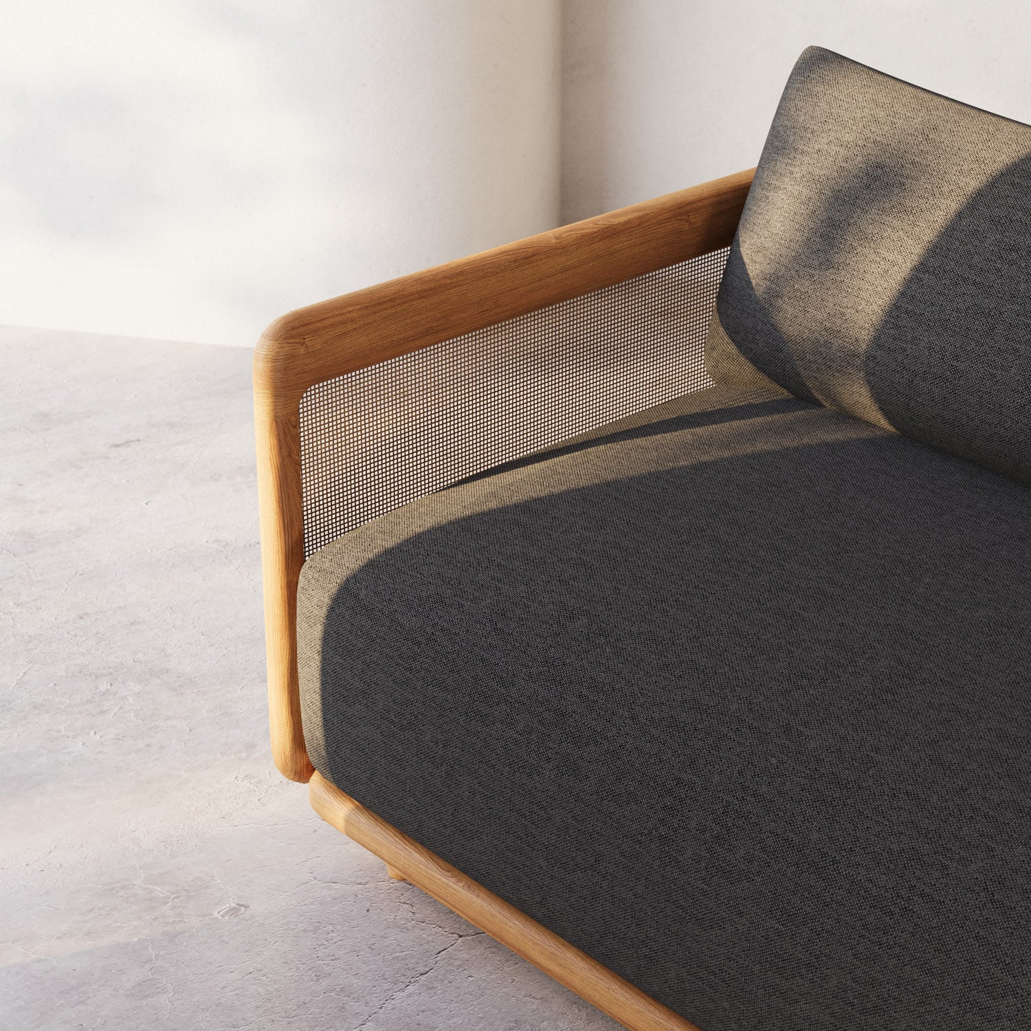 Dock Teak Ottoman - Image 6