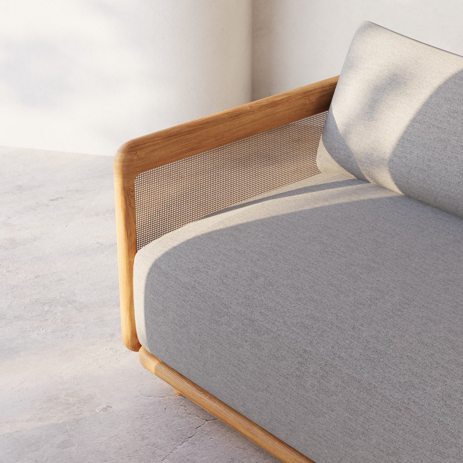 Dock Teak Ottoman - Image 7