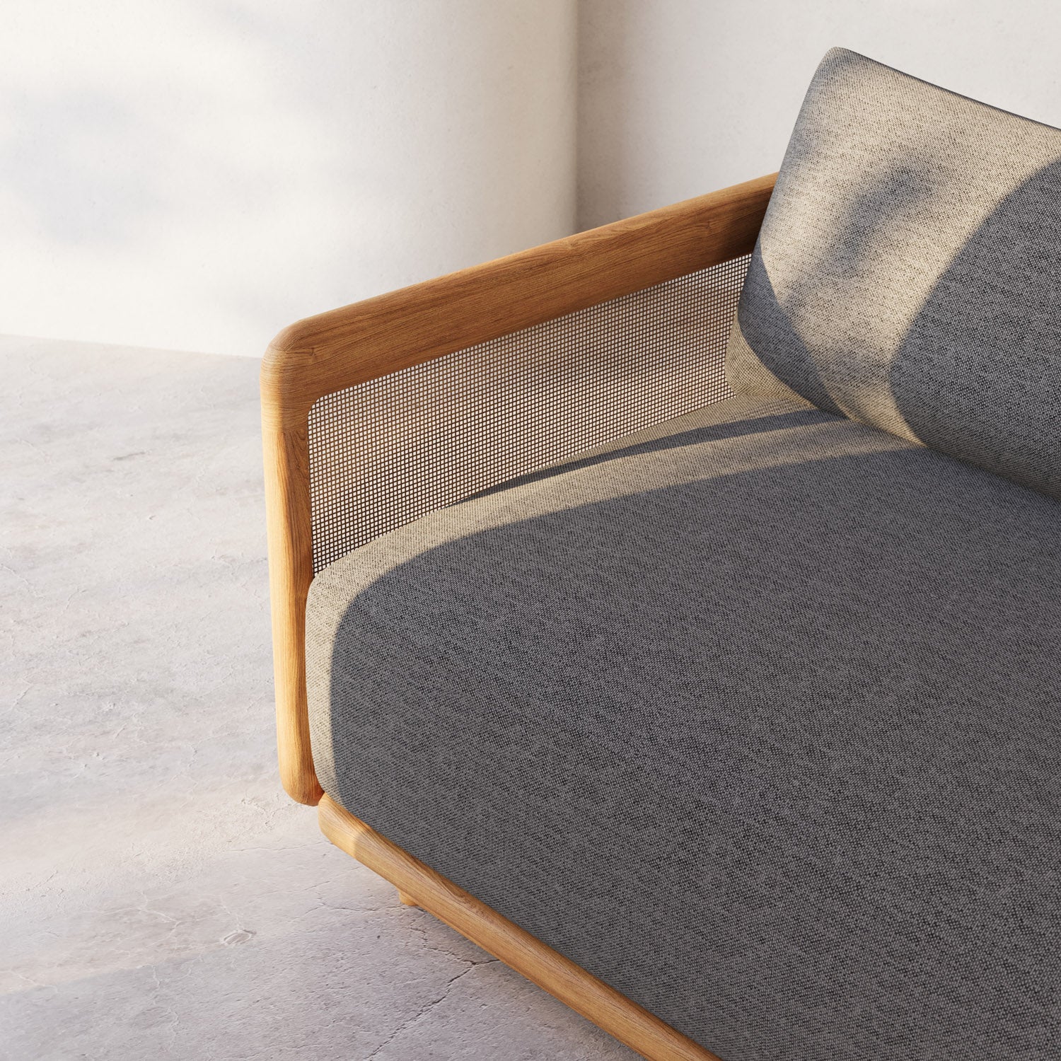 Dock Teak Ottoman - Image 8