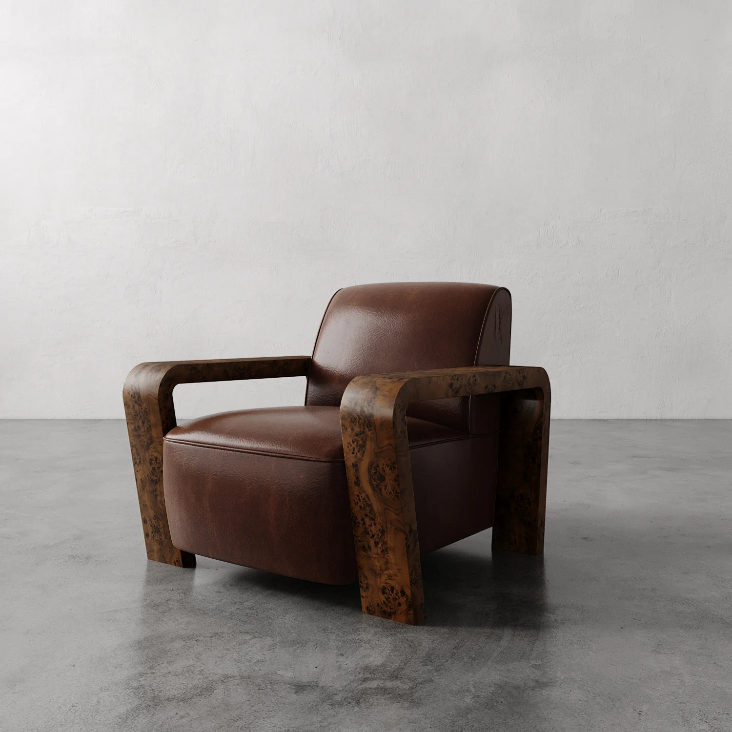 Dumas Leather Lounge Chair - Image 13