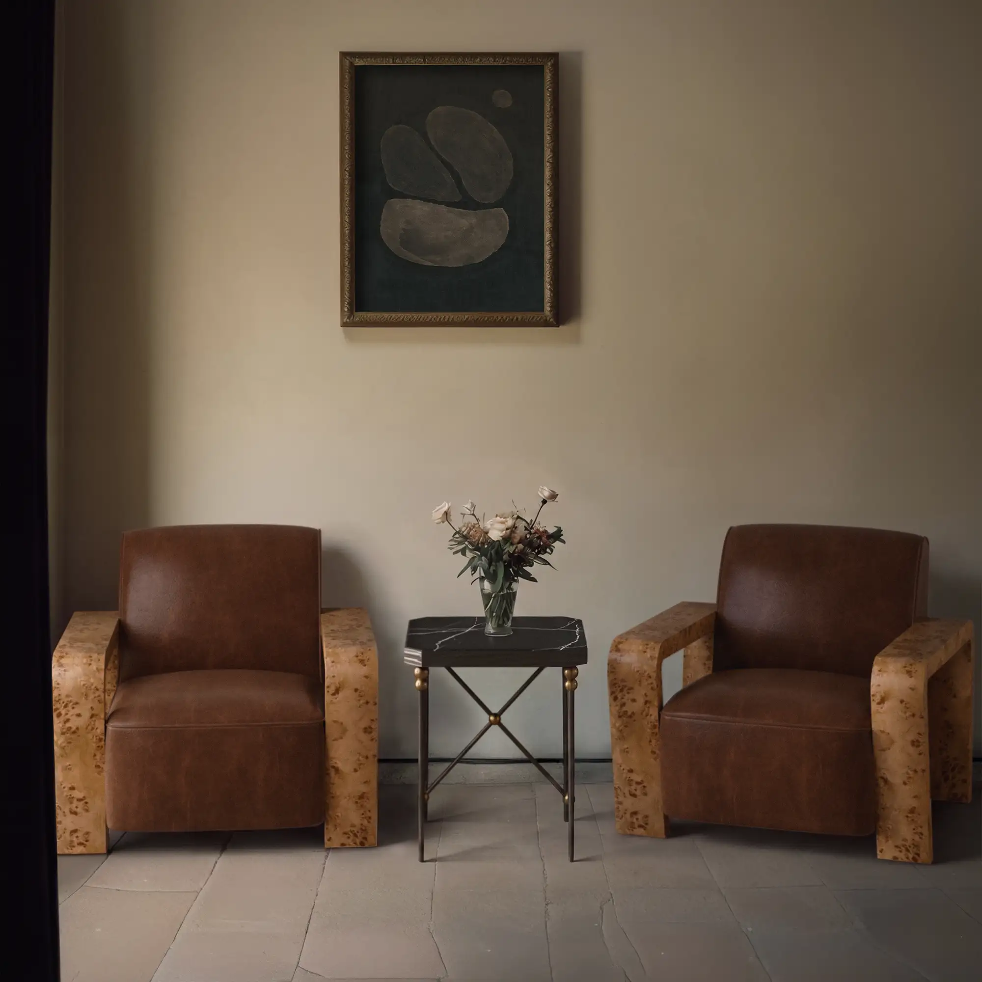 Dumas Leather Lounge Chair - Image 3