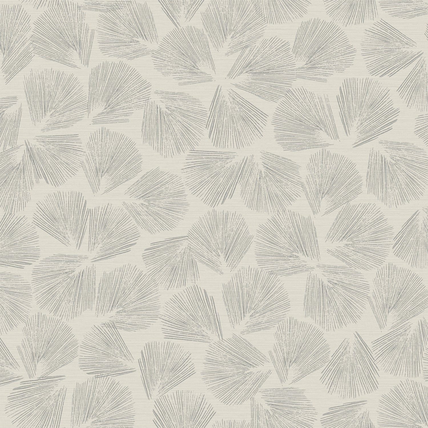 Elora Leaf Grey Wallpaper