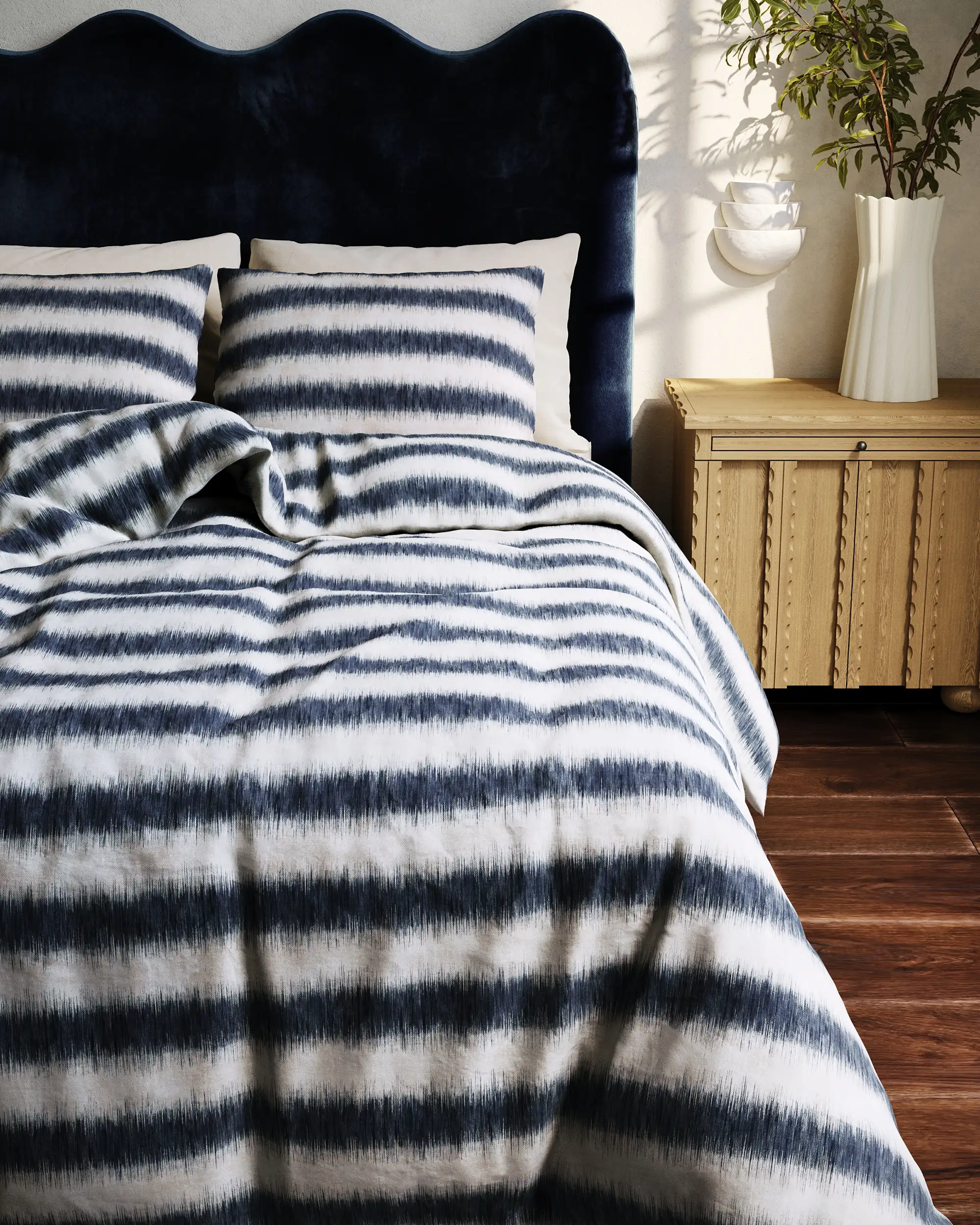 French Flammé Stripe Duvet - Image 7