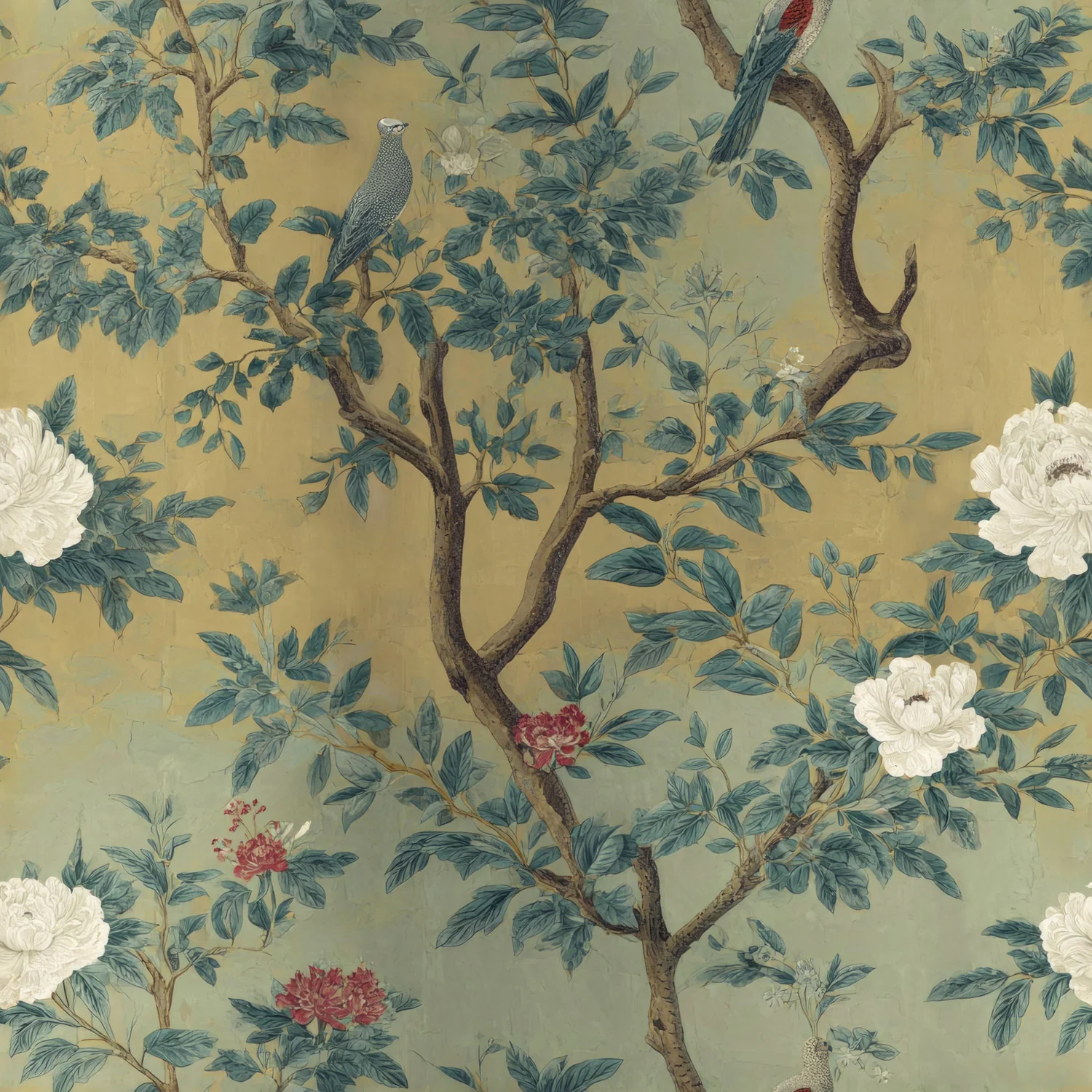 Fresco Floral Wallpaper