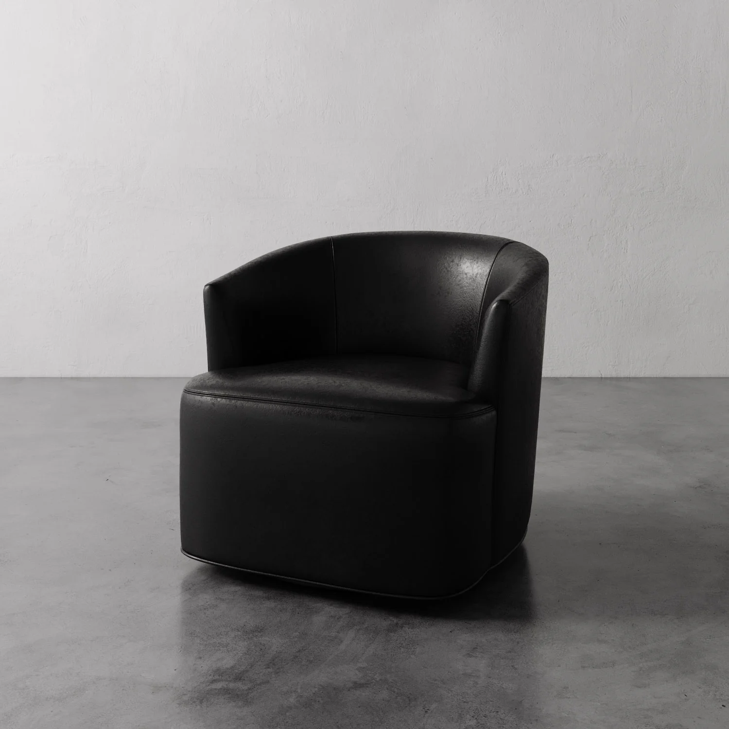 Garnier Leather Swivel Chair - Image 4