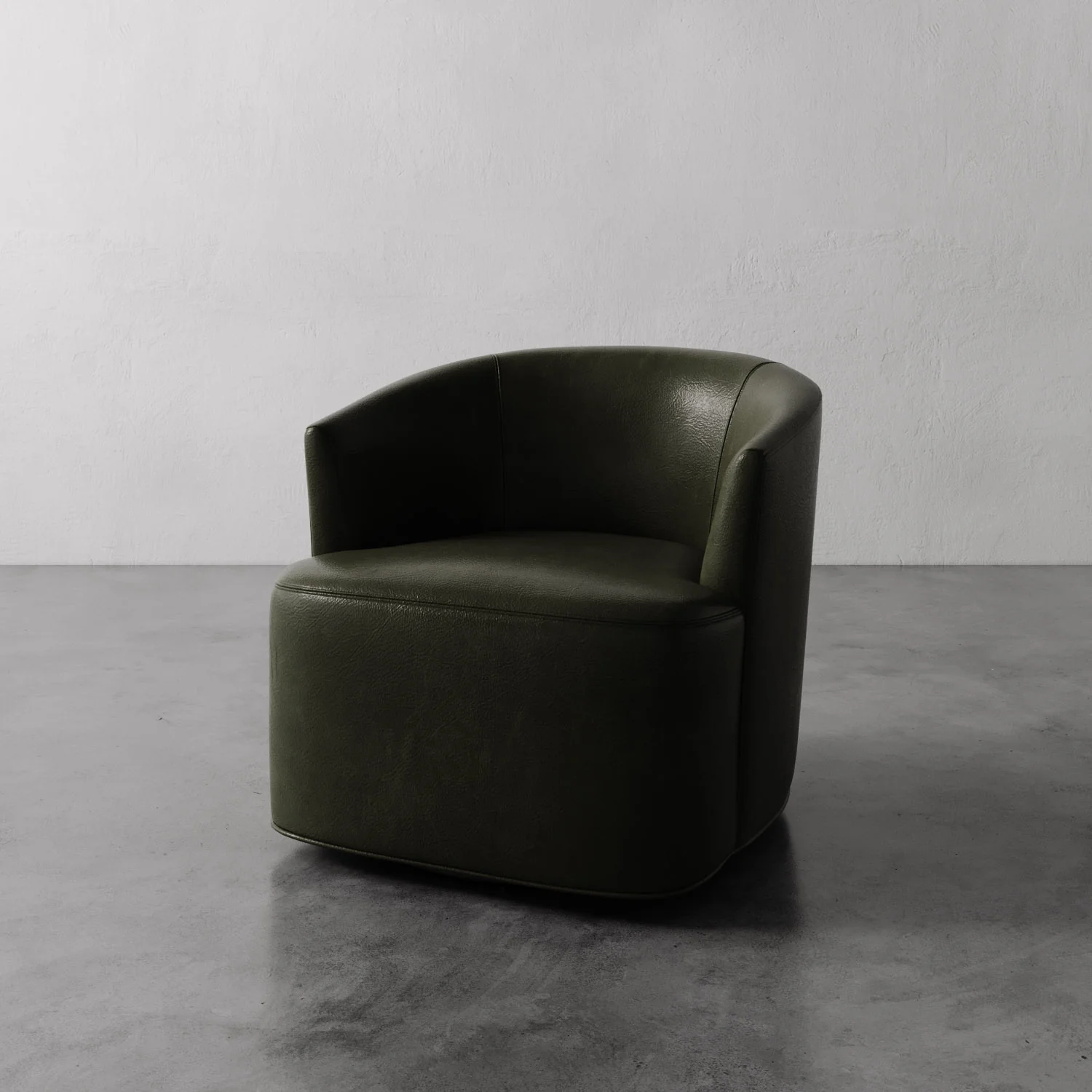 Garnier Leather Swivel Chair - Image 6