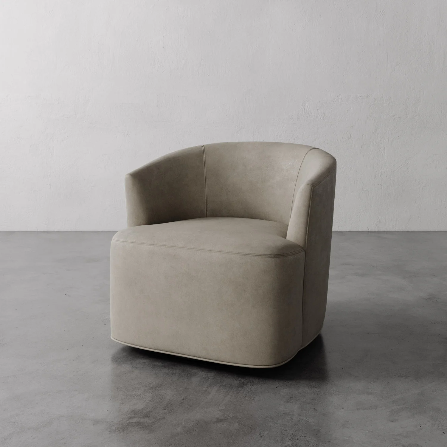 Garnier Leather Swivel Chair - Image 7