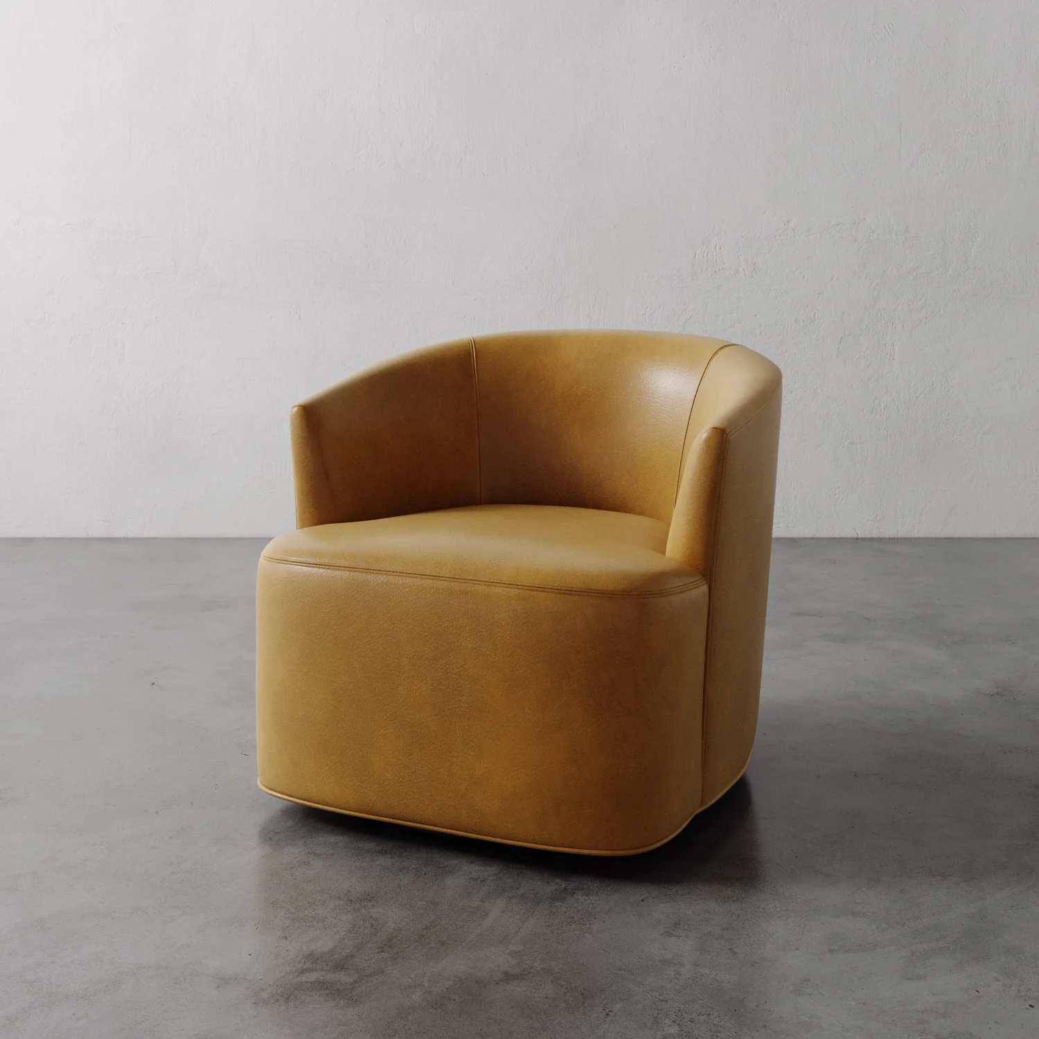 Garnier Leather Swivel Chair - Image 8
