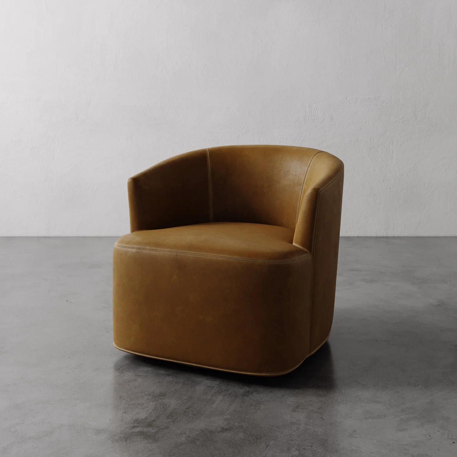 Garnier Leather Swivel Chair - Image 9
