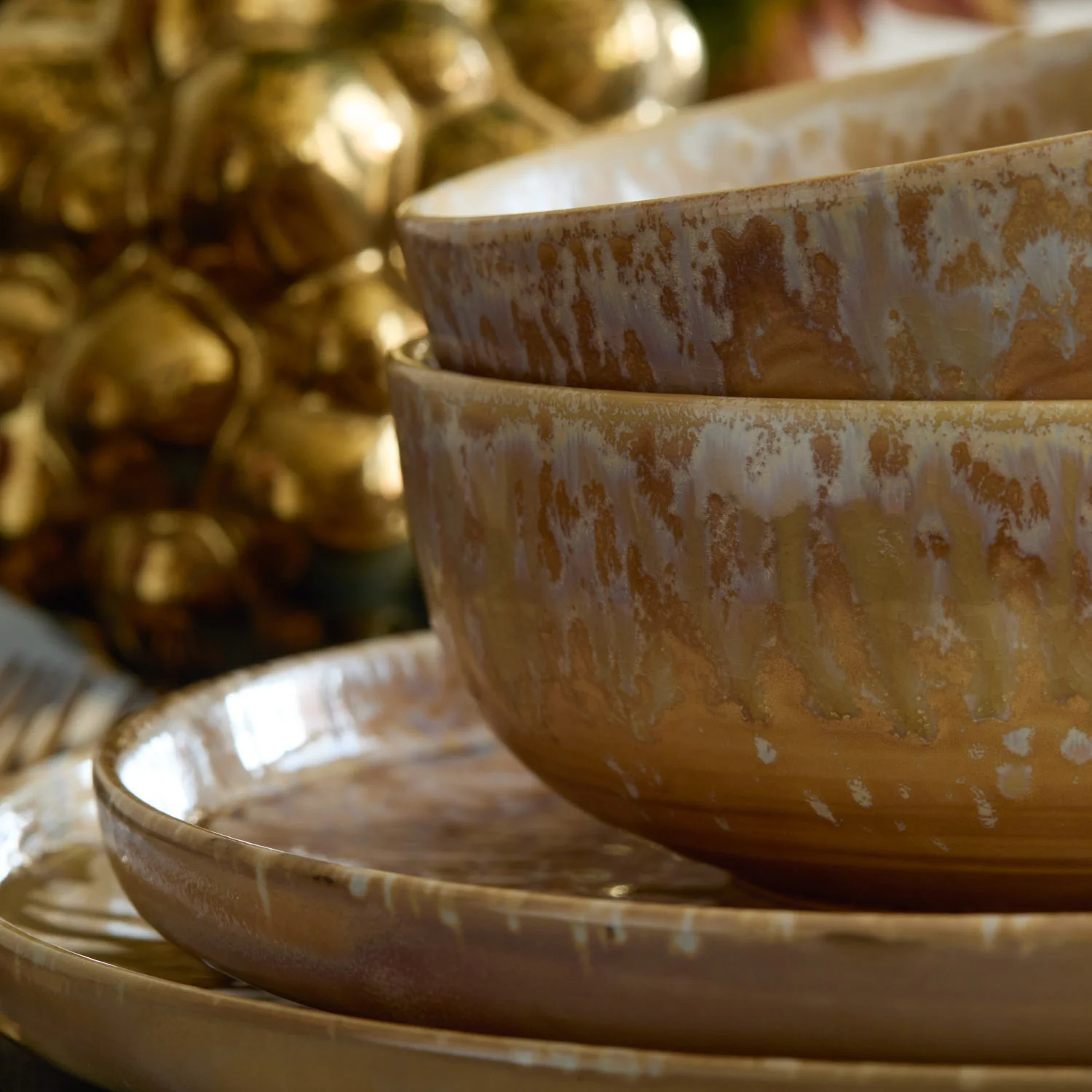 Hanami Stoneware Dinnerware Set, Sand, Set of 20 - Image 6