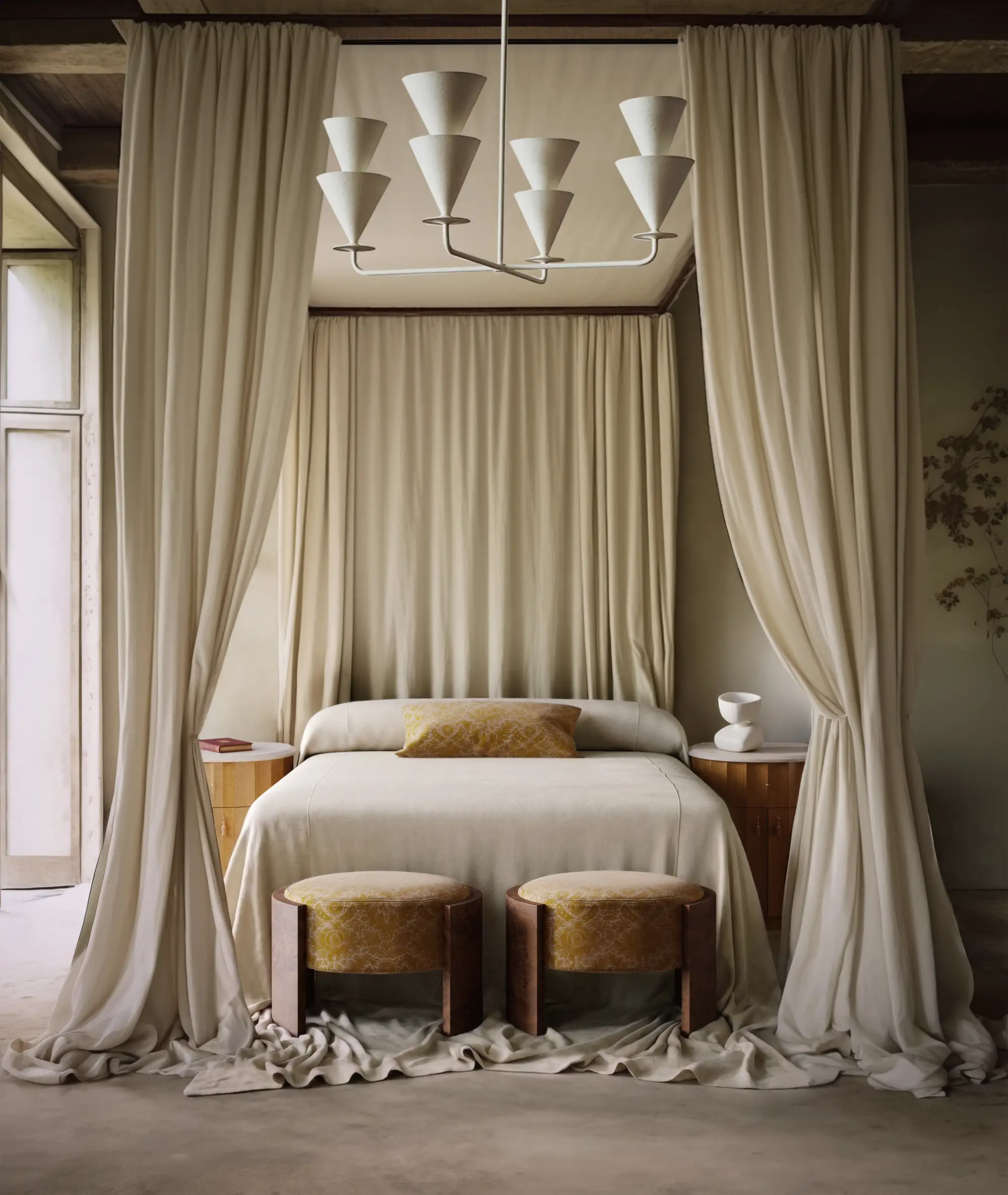 Heavy Linen Coverlet, Soft White - Image 6