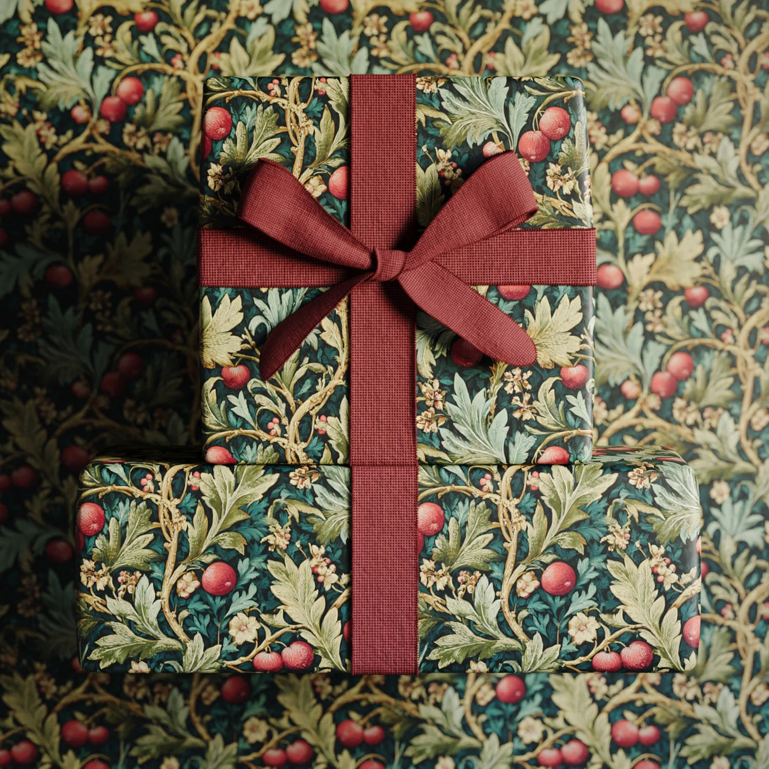 Holly Berries Gift Wrapping Paper