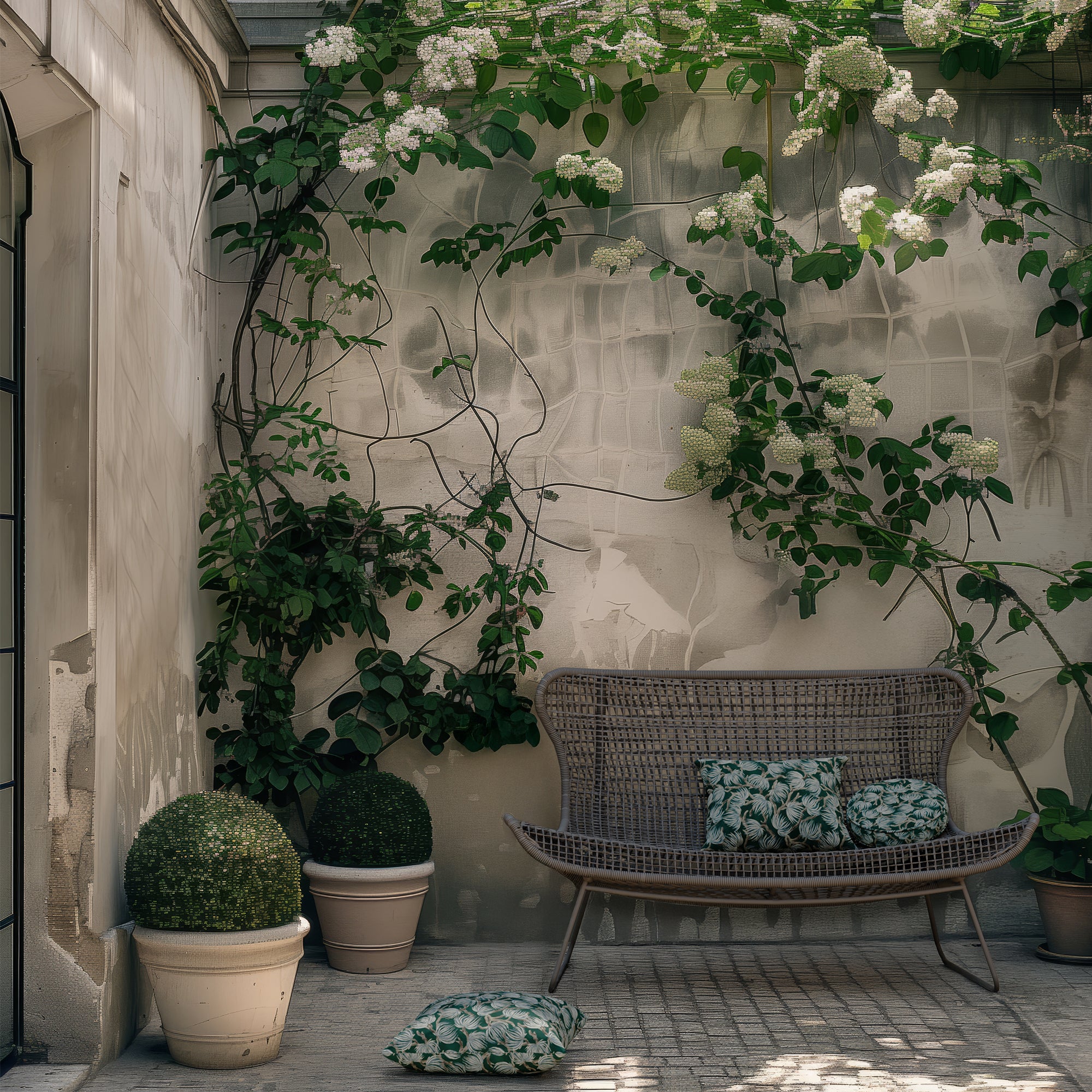 Outdoor Pillow - Winding Palm Plant - Image 4