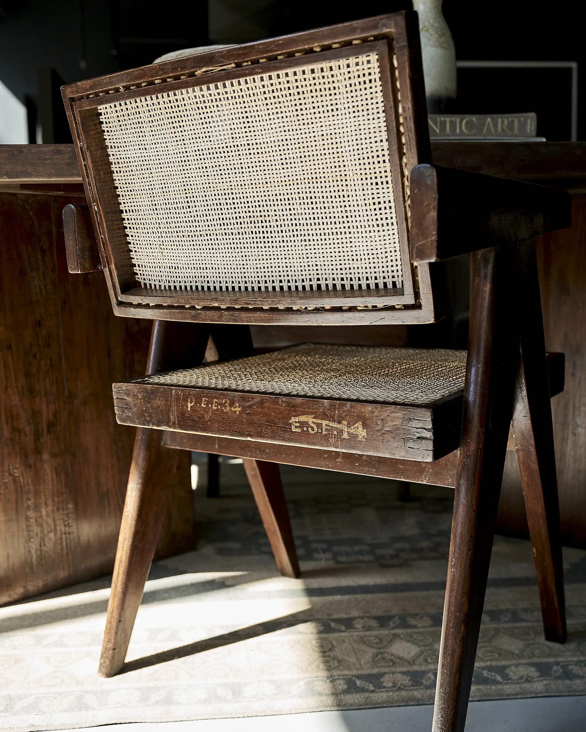 Pierre Jeanneret Office Cane Chairs (ca 1954) - Image 11