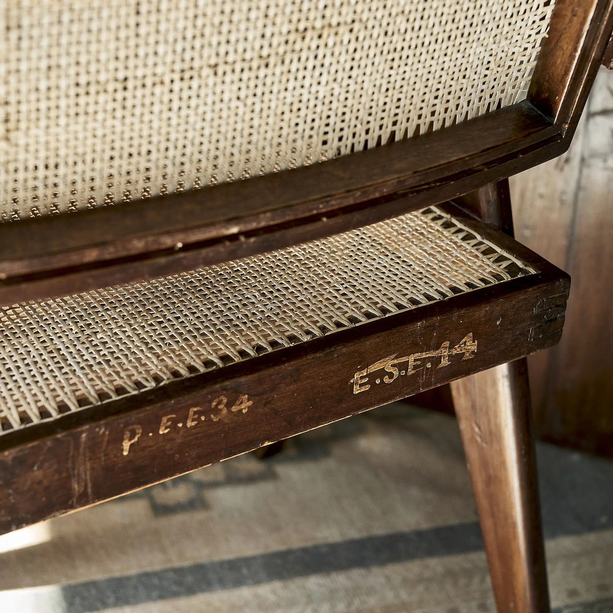 Pierre Jeanneret Office Cane Chairs (ca 1954) - Image 12