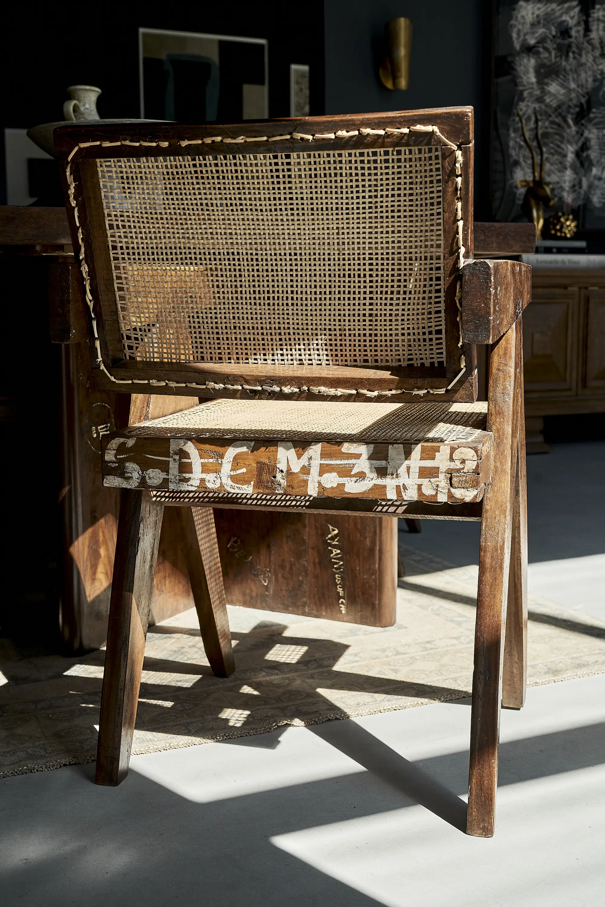 Pierre Jeanneret Office Cane Chairs (ca 1954) - Image 8