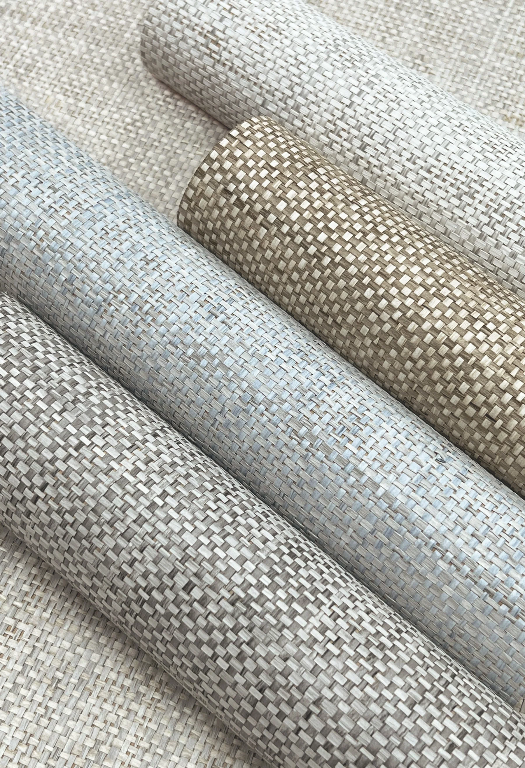 Kami Sky Blue Paperweave Wallpaper - Image 4