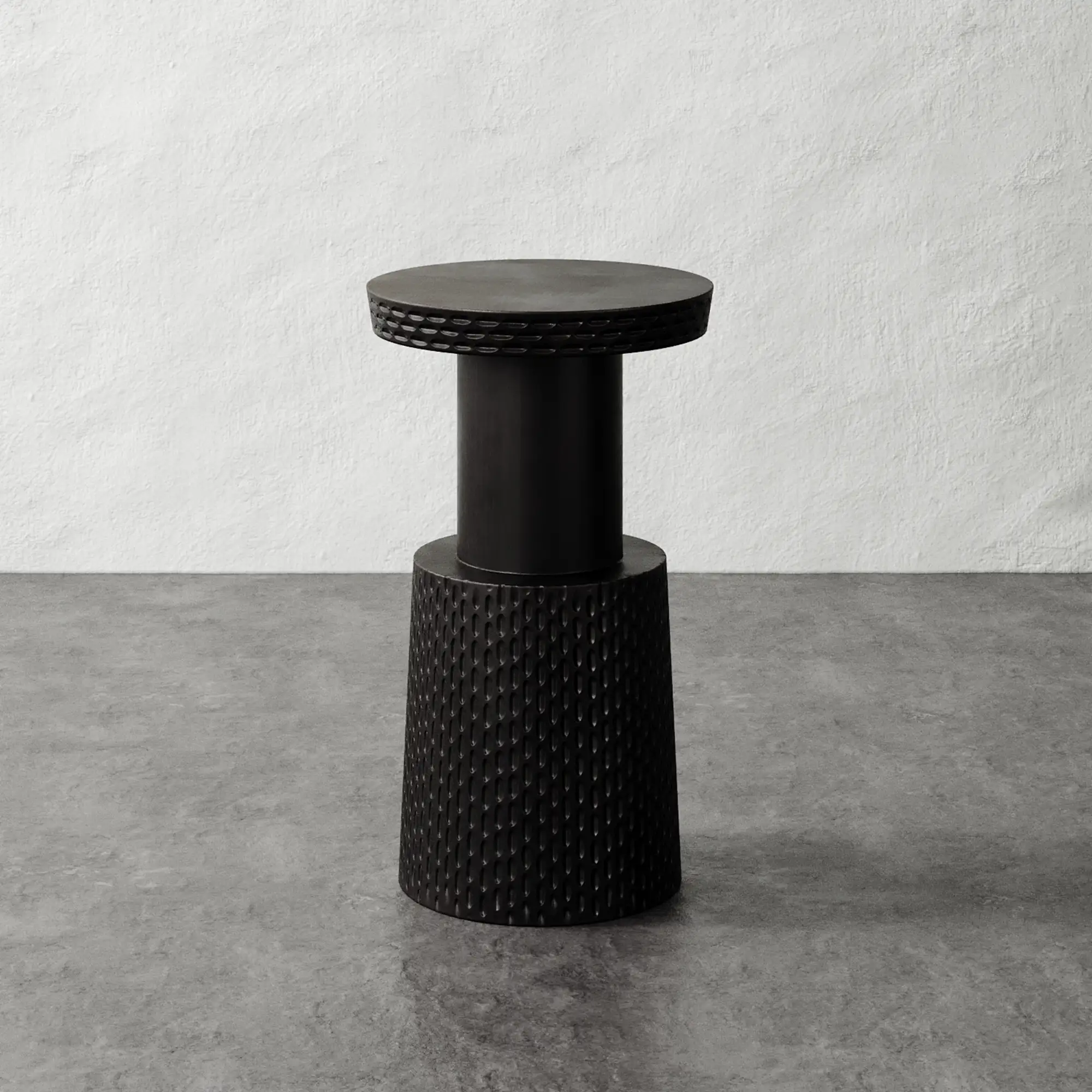 Morel Pedestal Side Table