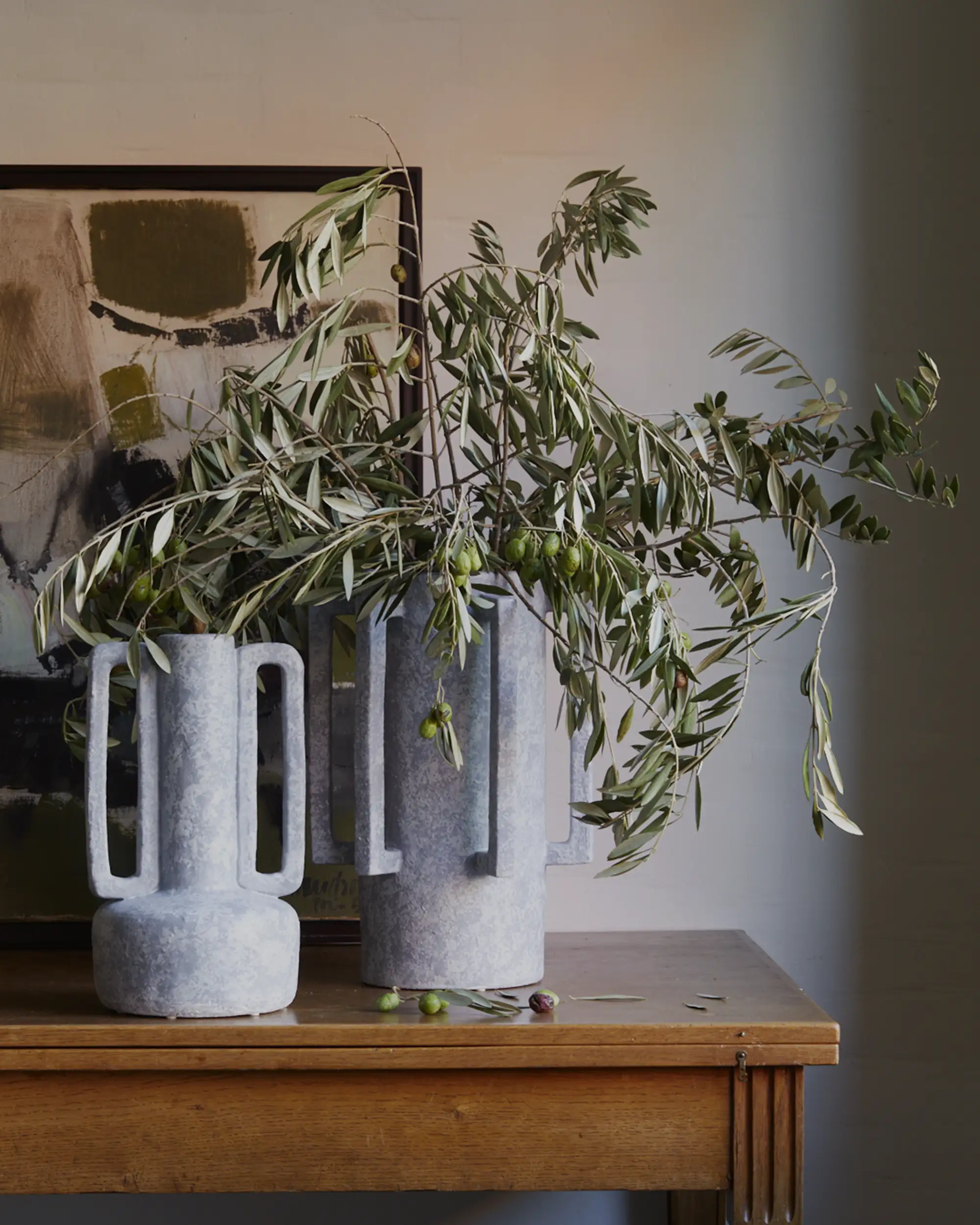 Normandie and Bretagne Vase Collection - (Light Grey)