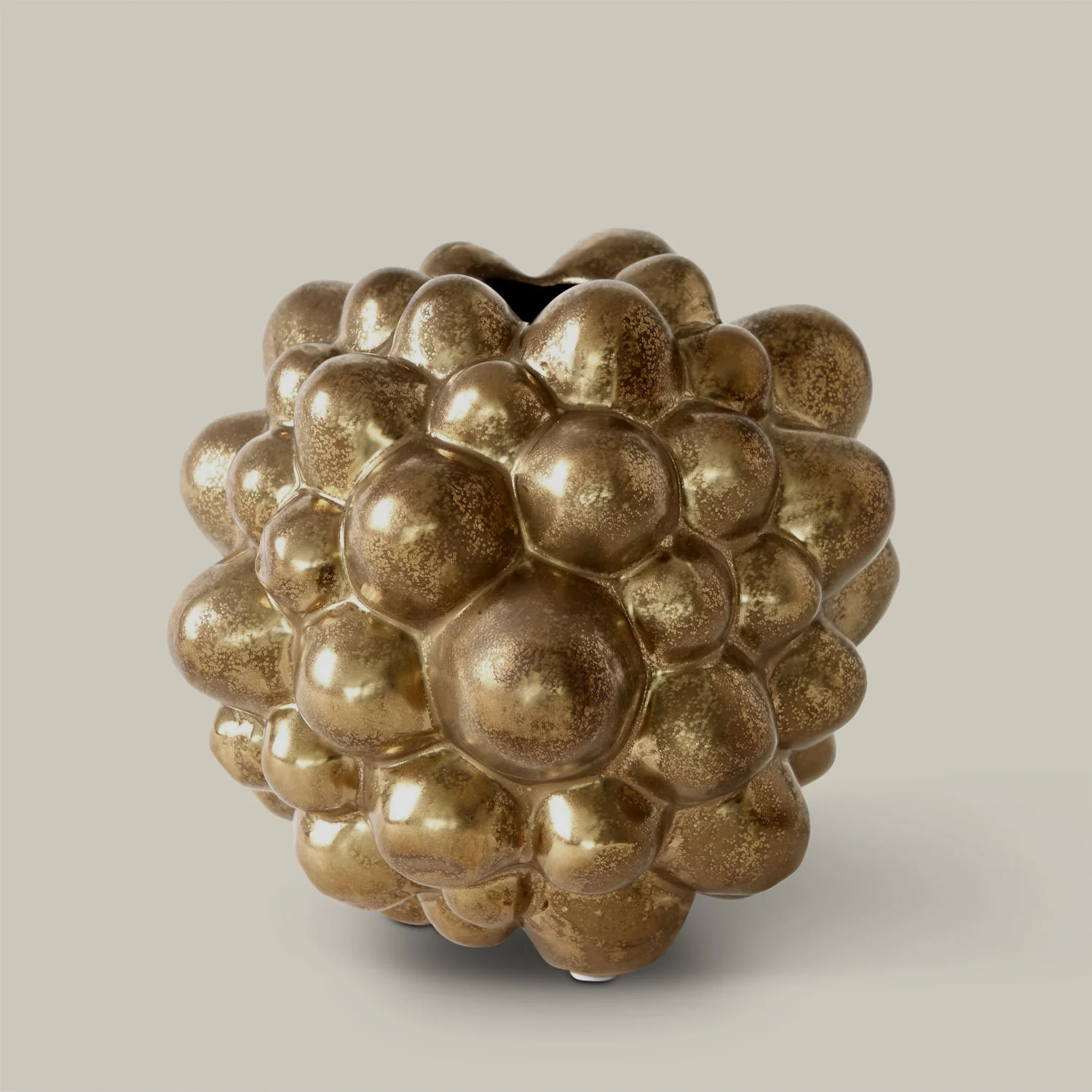 Organic Bubble Vases (Antique Gold) - Image 2