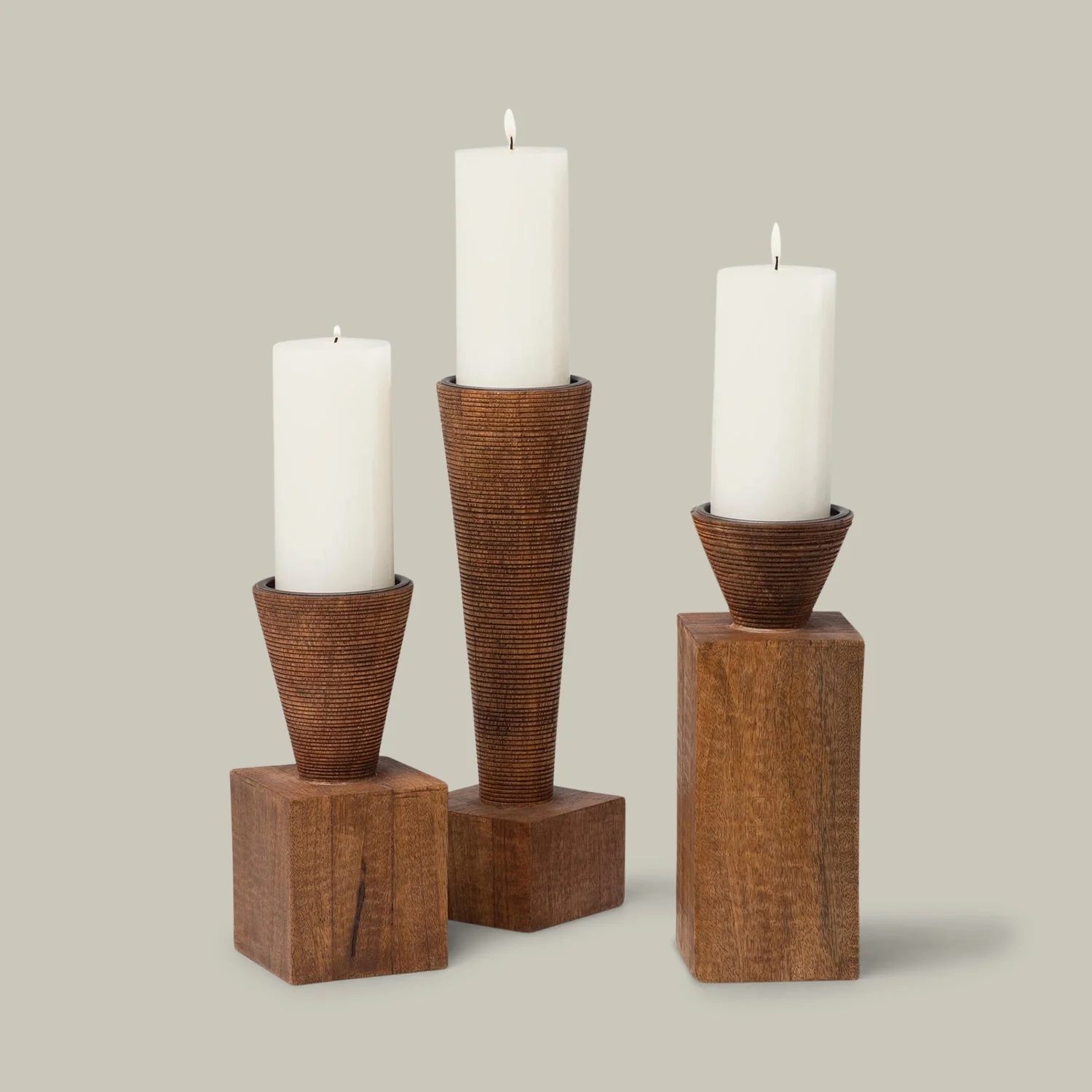 Parette, Kelle, & Turcan Pillar Candleholders - Image 2