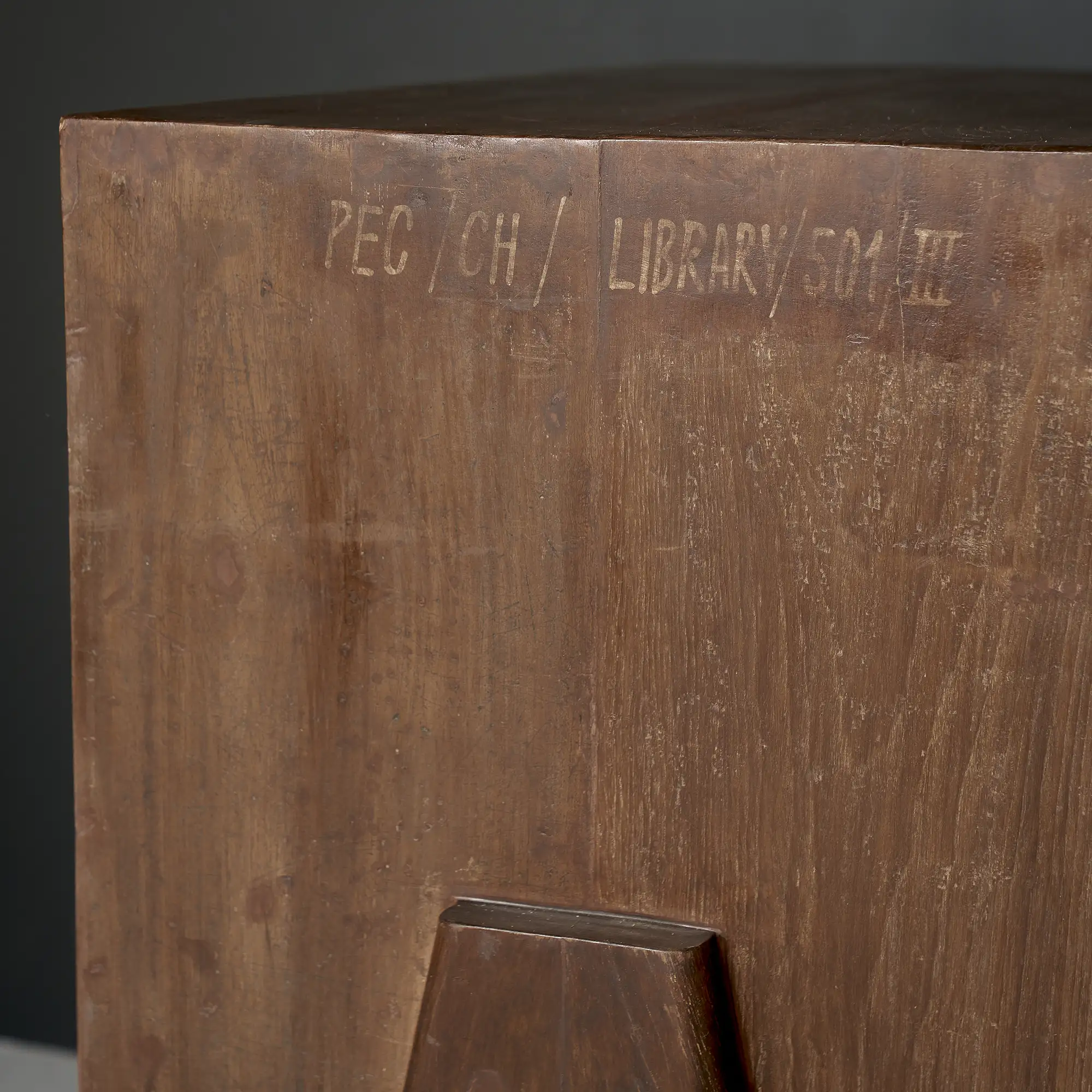 Pierre Jeanneret Chest of Drawers, Punjab Engineering College Library, Chandigarh, c. 1960 - Image 3