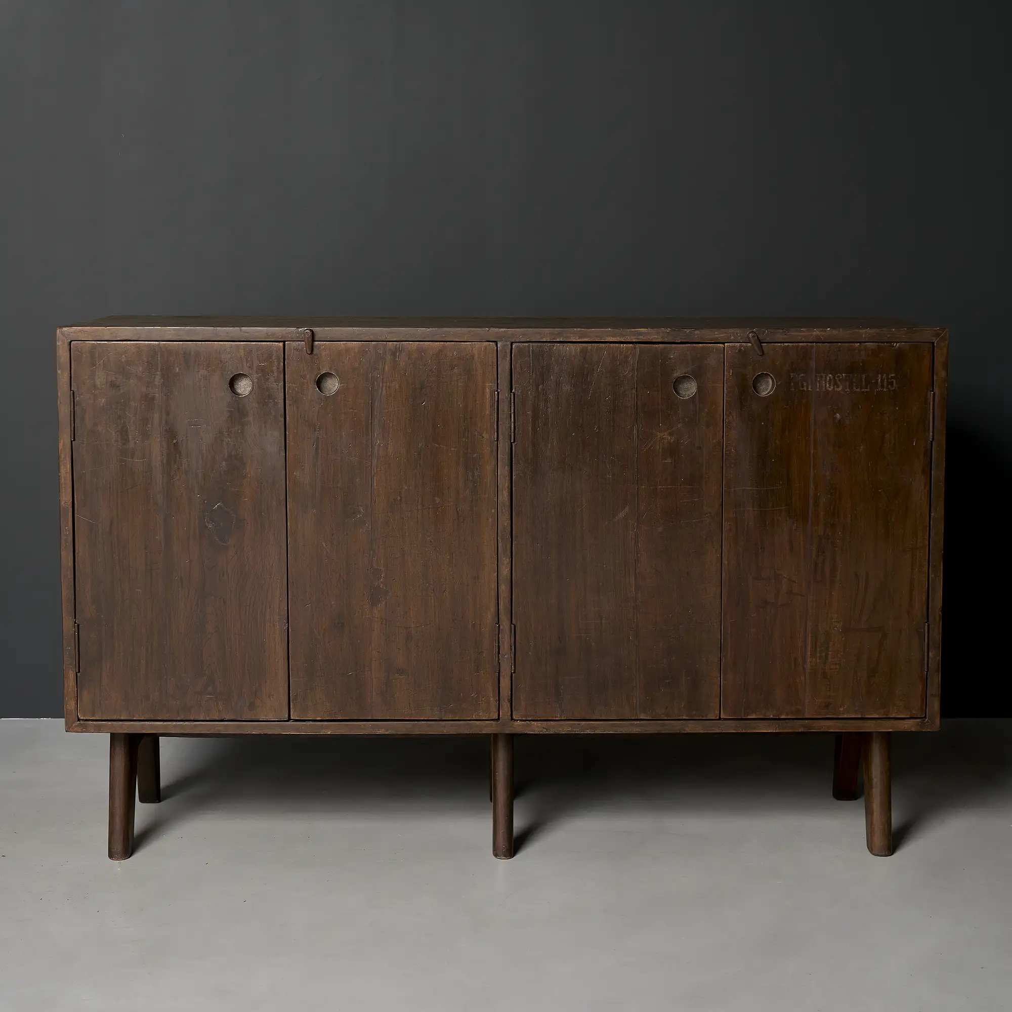 Pierre Jeanneret Four-Door Cabinet, Panjab University, Chandigarh, c. 1960 - Image 3