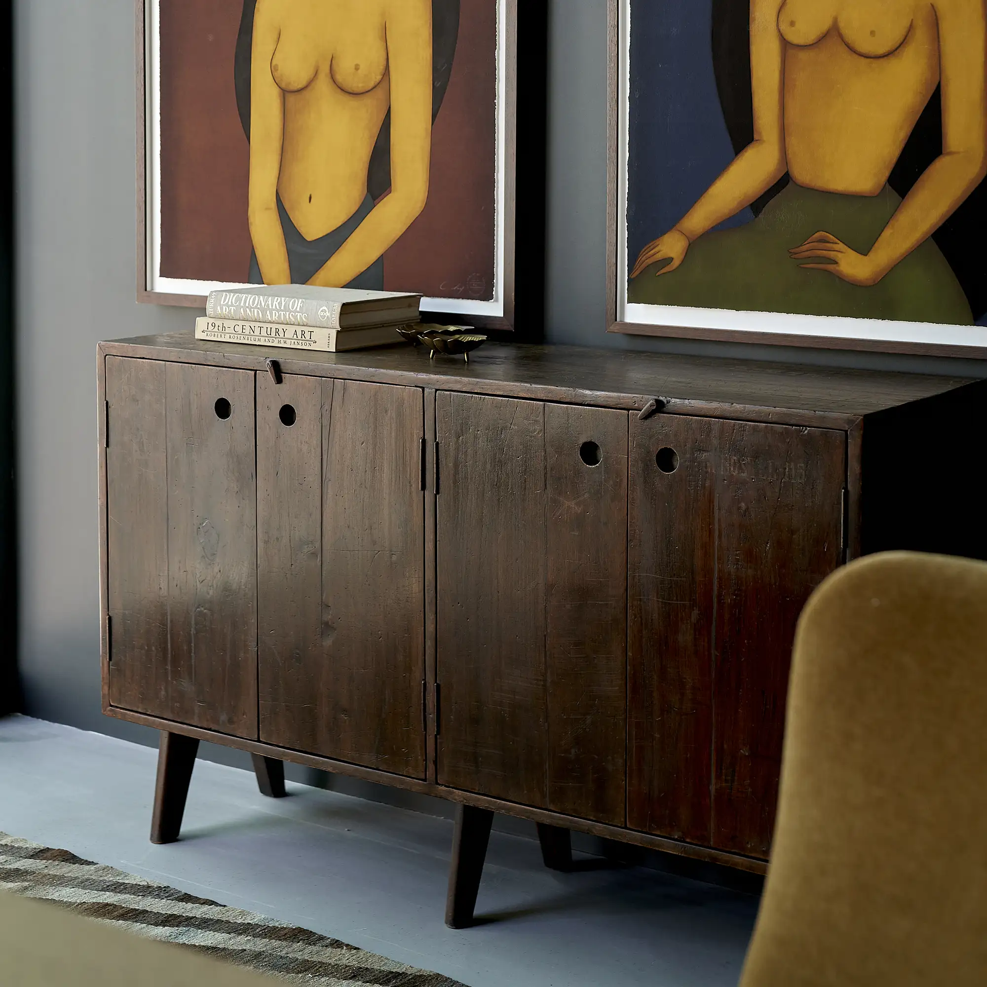 Pierre Jeanneret Four-Door Cabinet, Panjab University, Chandigarh, c. 1960 - Image 5